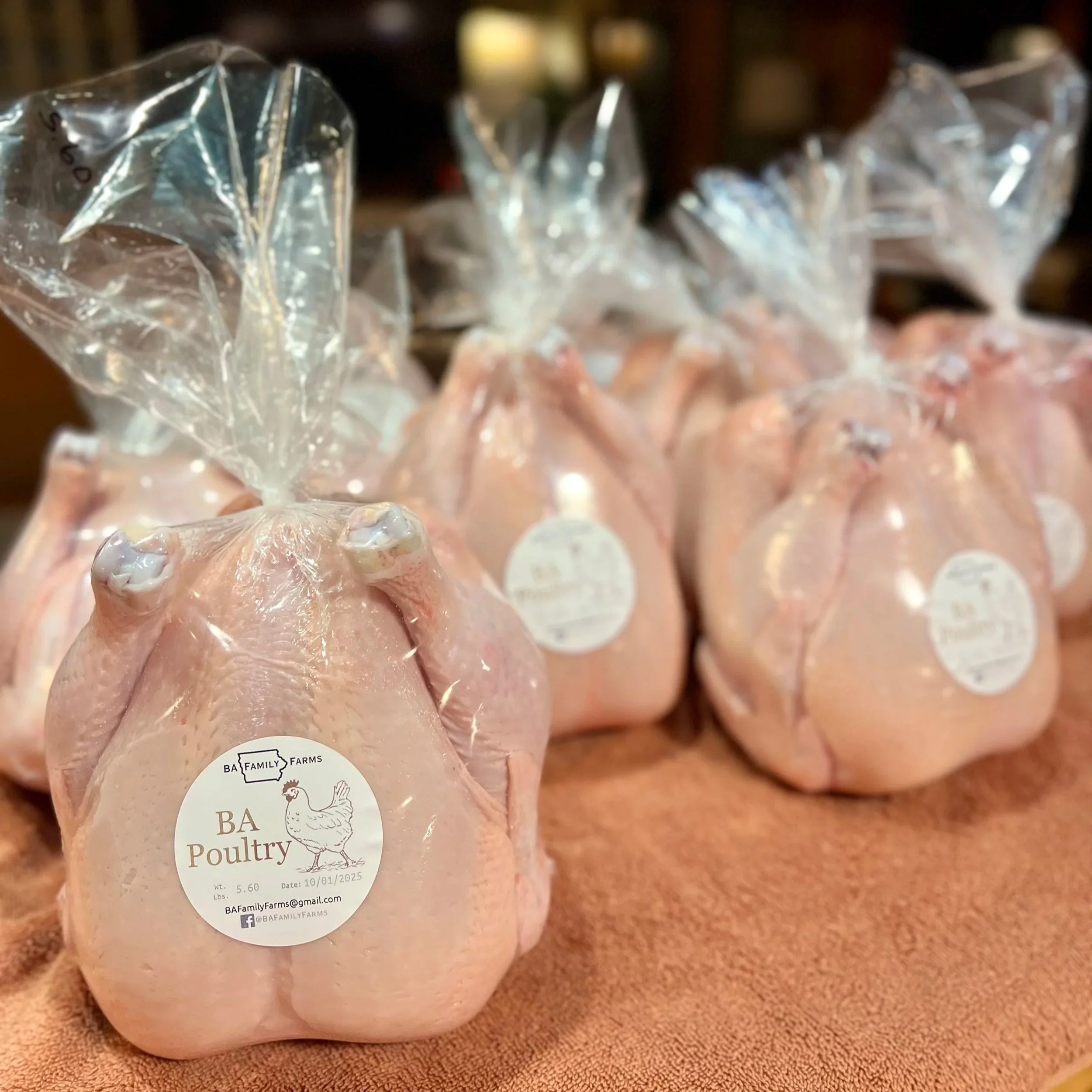 BAFF Processed Chickens