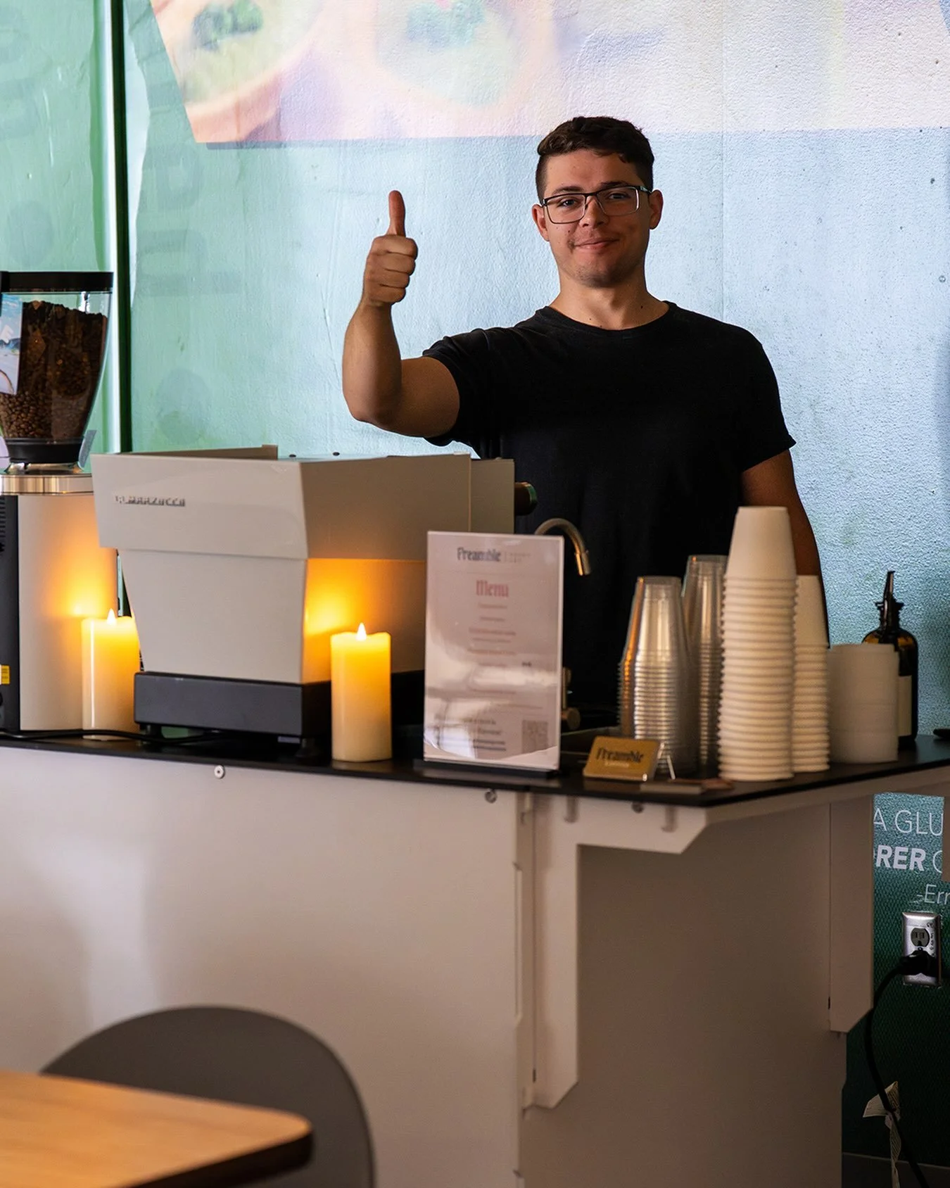Well, this is the only photo I managed to get from yesterday&rsquo;s event. Didn&rsquo;t have any other chance!

We somehow served 200 students lattes at Ivy Tech and even though I think we crushed it, it was by far the hardest 2 hours of work I&rsqu