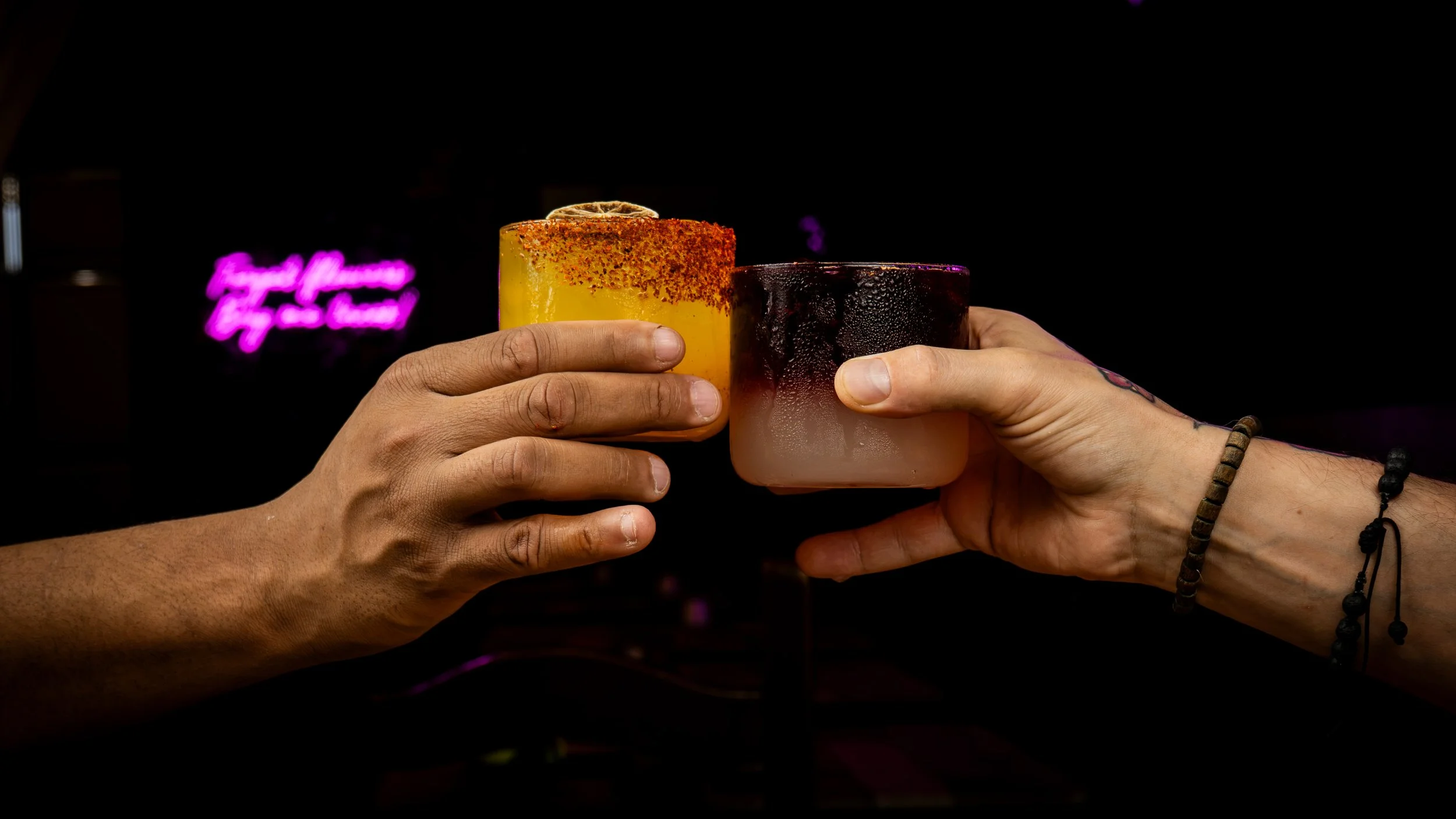 The perfectly poured Margarita @porfavor