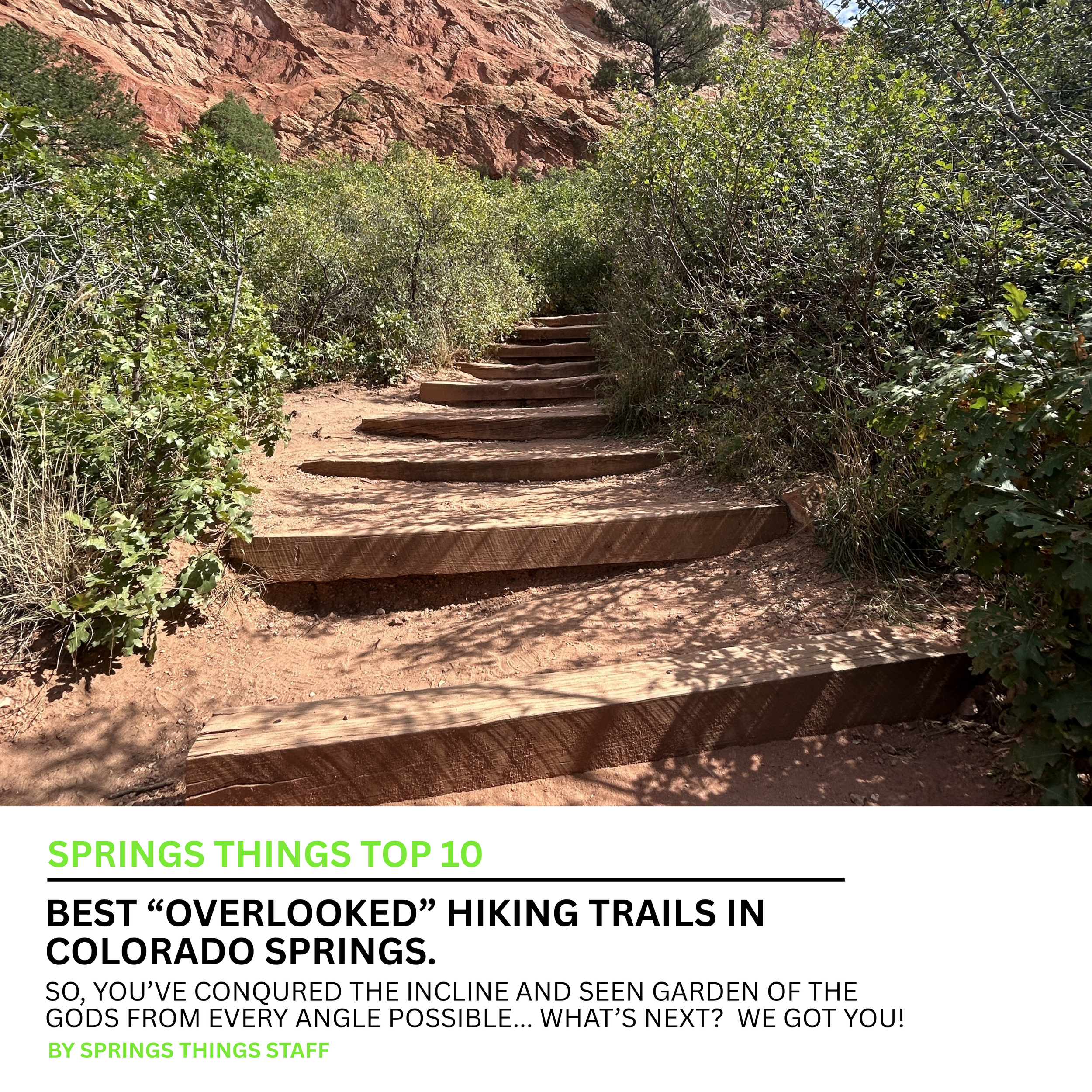 find the best hiking trails in colorado springs not named garden of the gods or the manitou incline