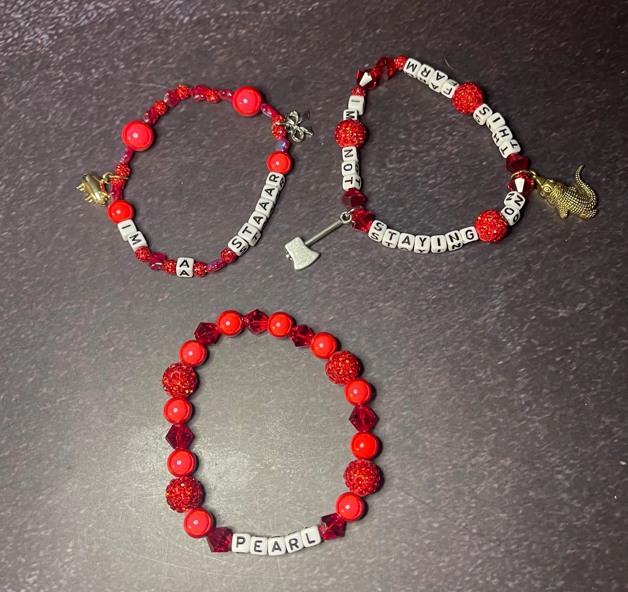 "I'm Not Staying on This Farm!"- Pearl Bracelet Set