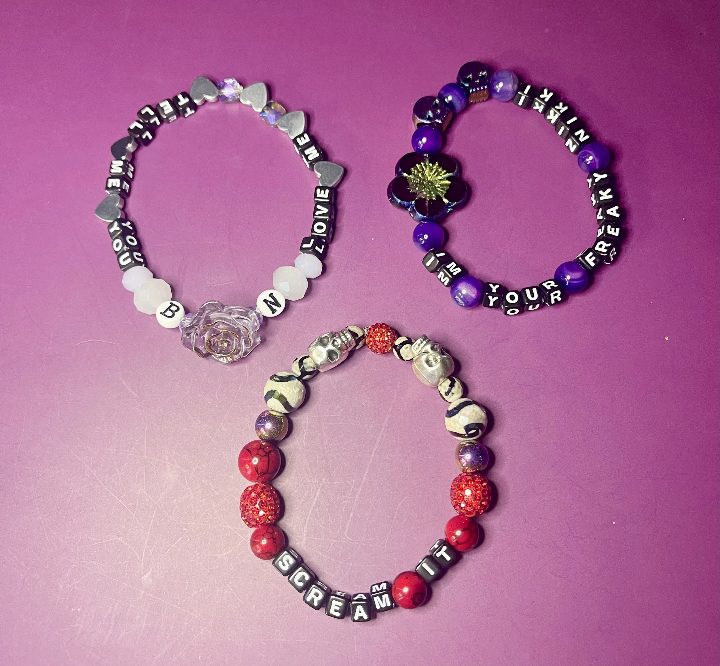 “I’m Your Freaky Nikki” Obsession Bracelet Set