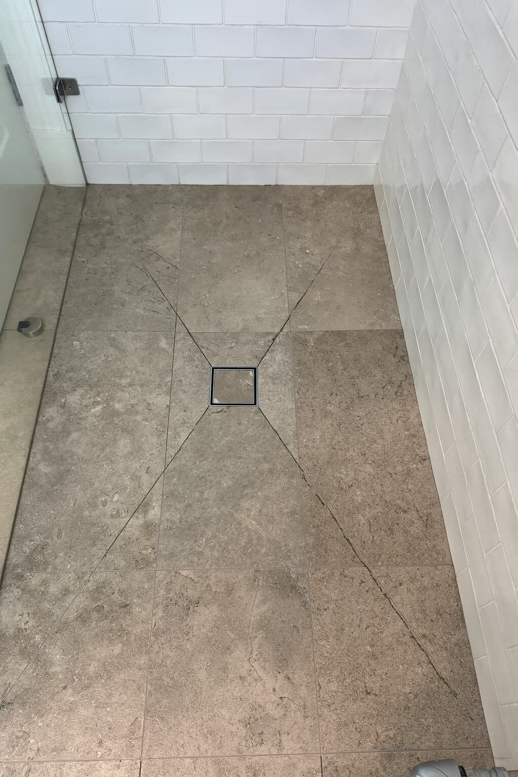 Shower Base Grout Restoration