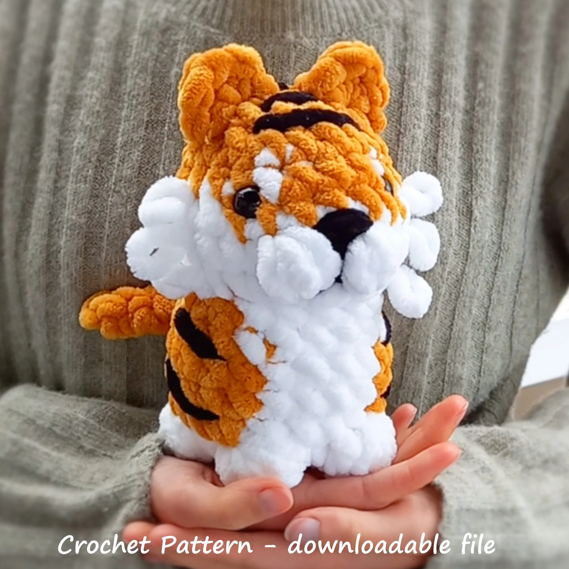 No-Sew Tiger Crochet Pattern
