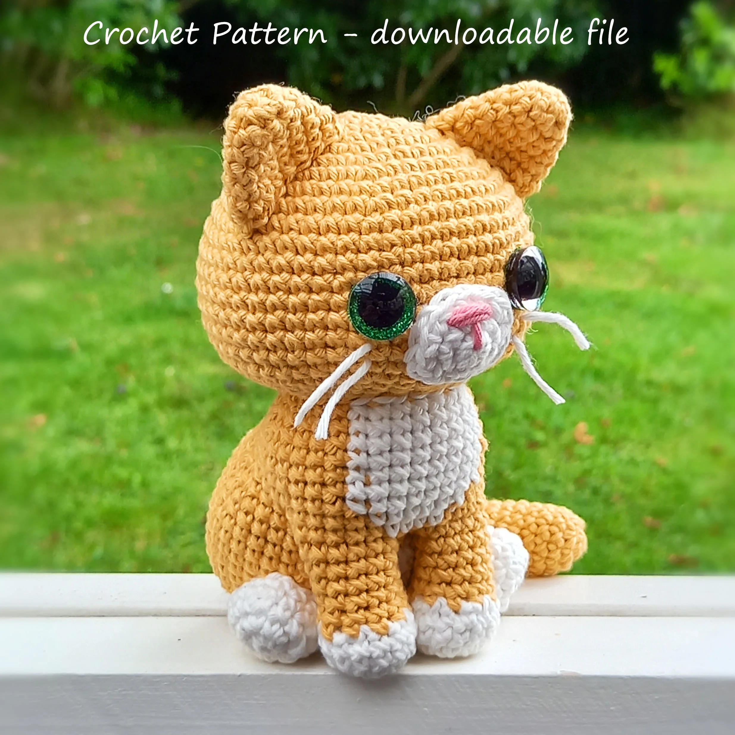 Sitting Kitten Crochet Pattern