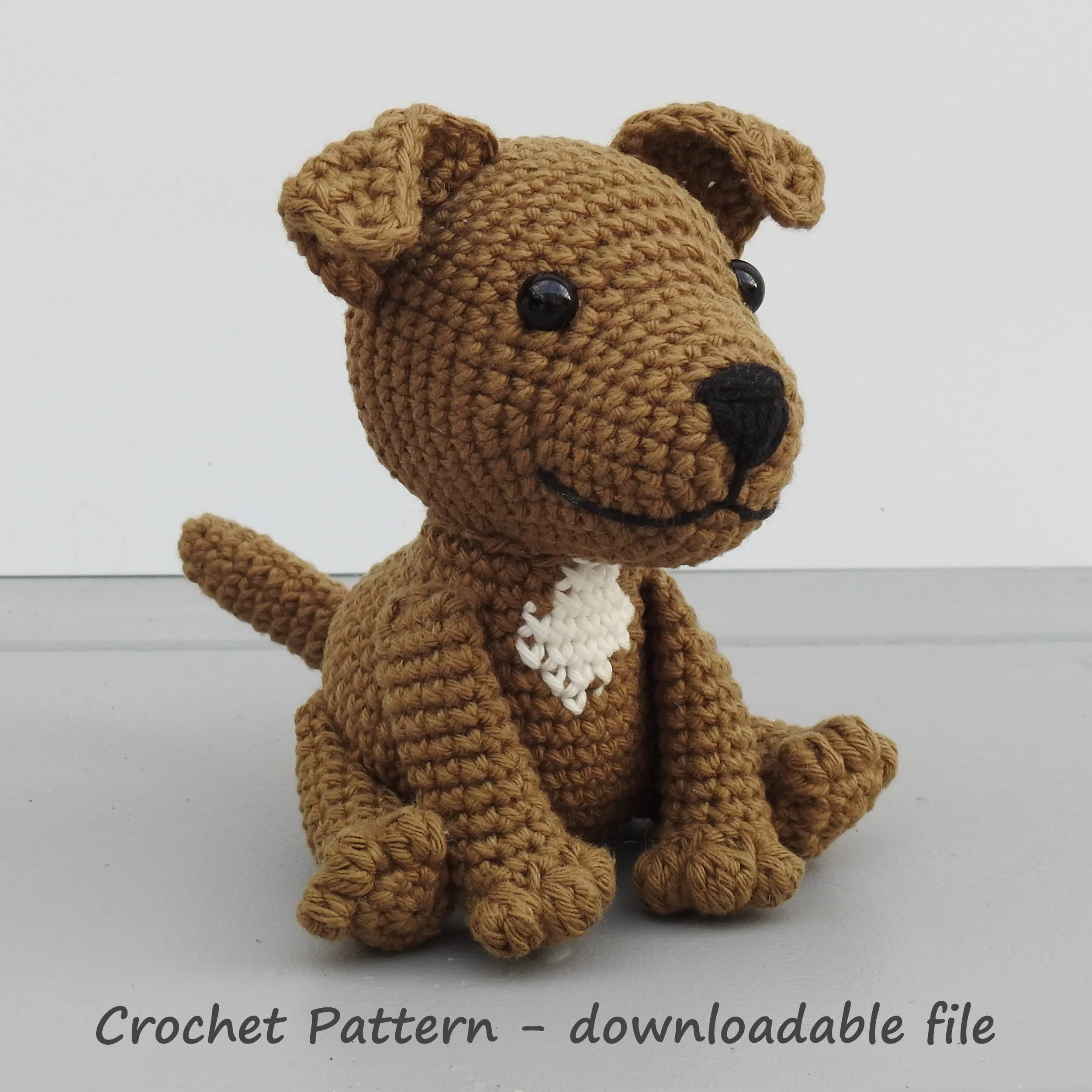 Staffordshire Bull Terrier Crochet Pattern