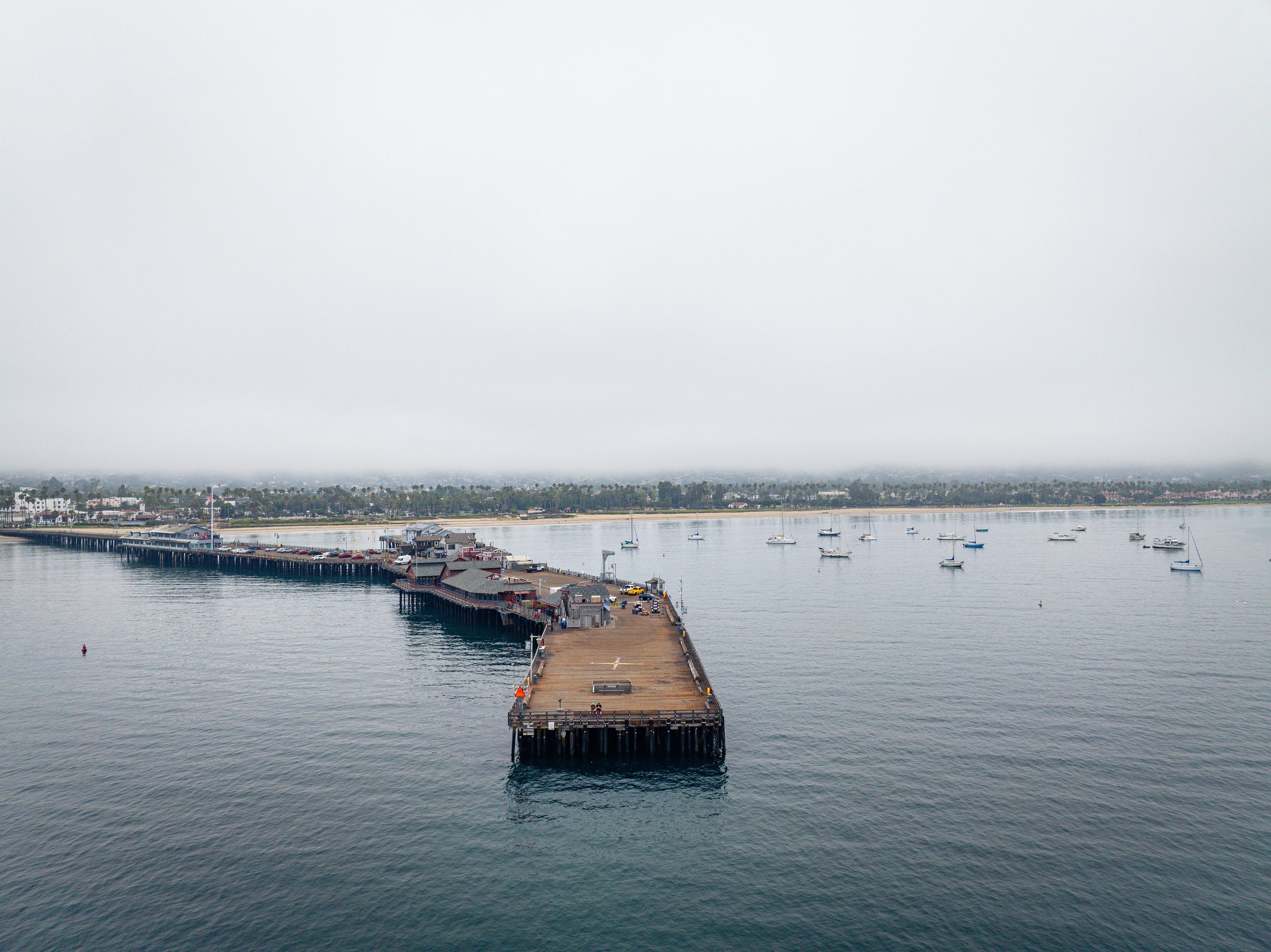 Stearns Wharf: Mist & Marina