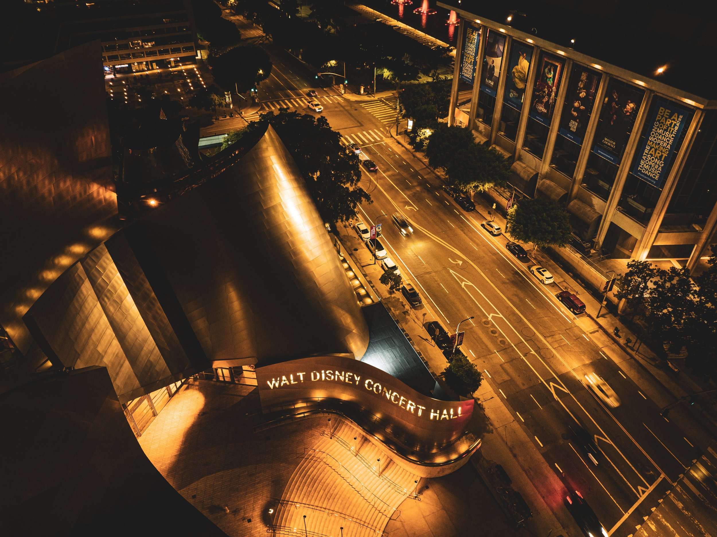 Bunker Hill Night Perspective: Grand Avenue