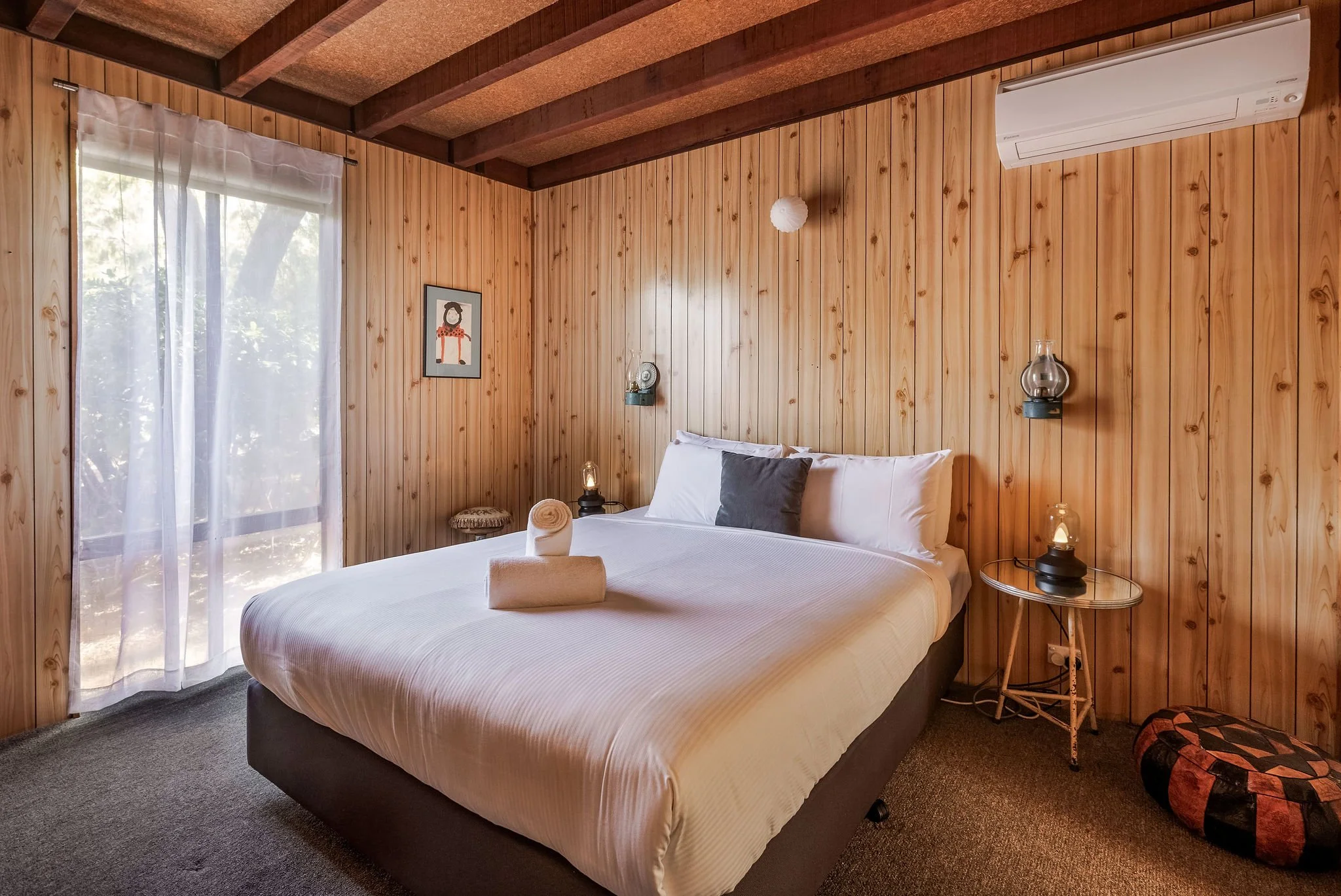 Bedroom One: Queen bed