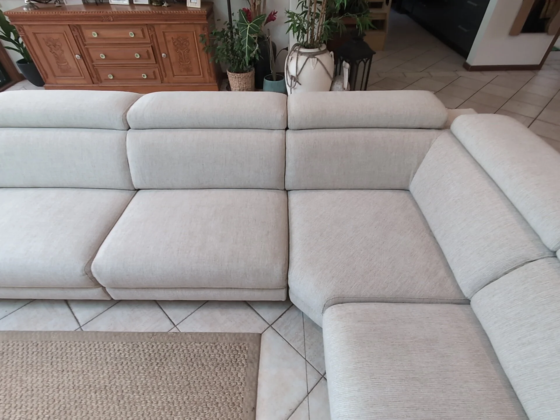 After photo of an upholstery cleaning service