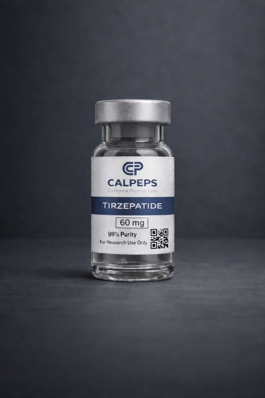 Tirzepatide vial with CALPEPS label.png