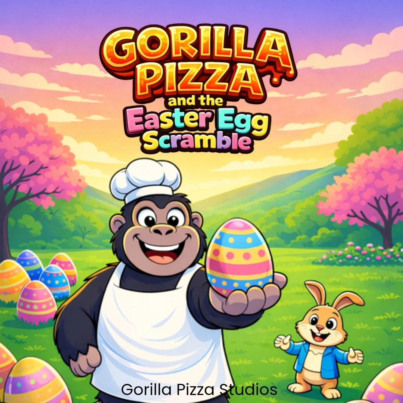Gorilla Pizza and the Easter Egg Scramble
