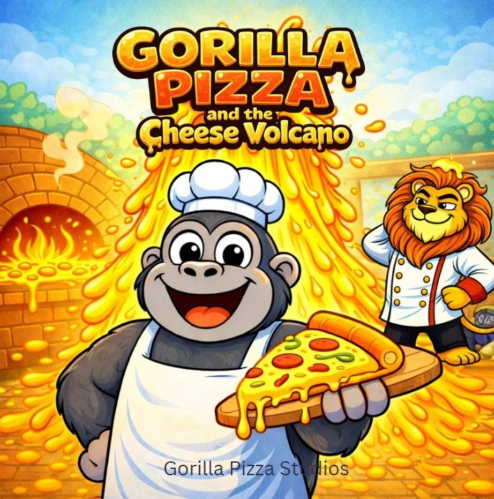 Gorilla Pizza and the Cheese Volcano