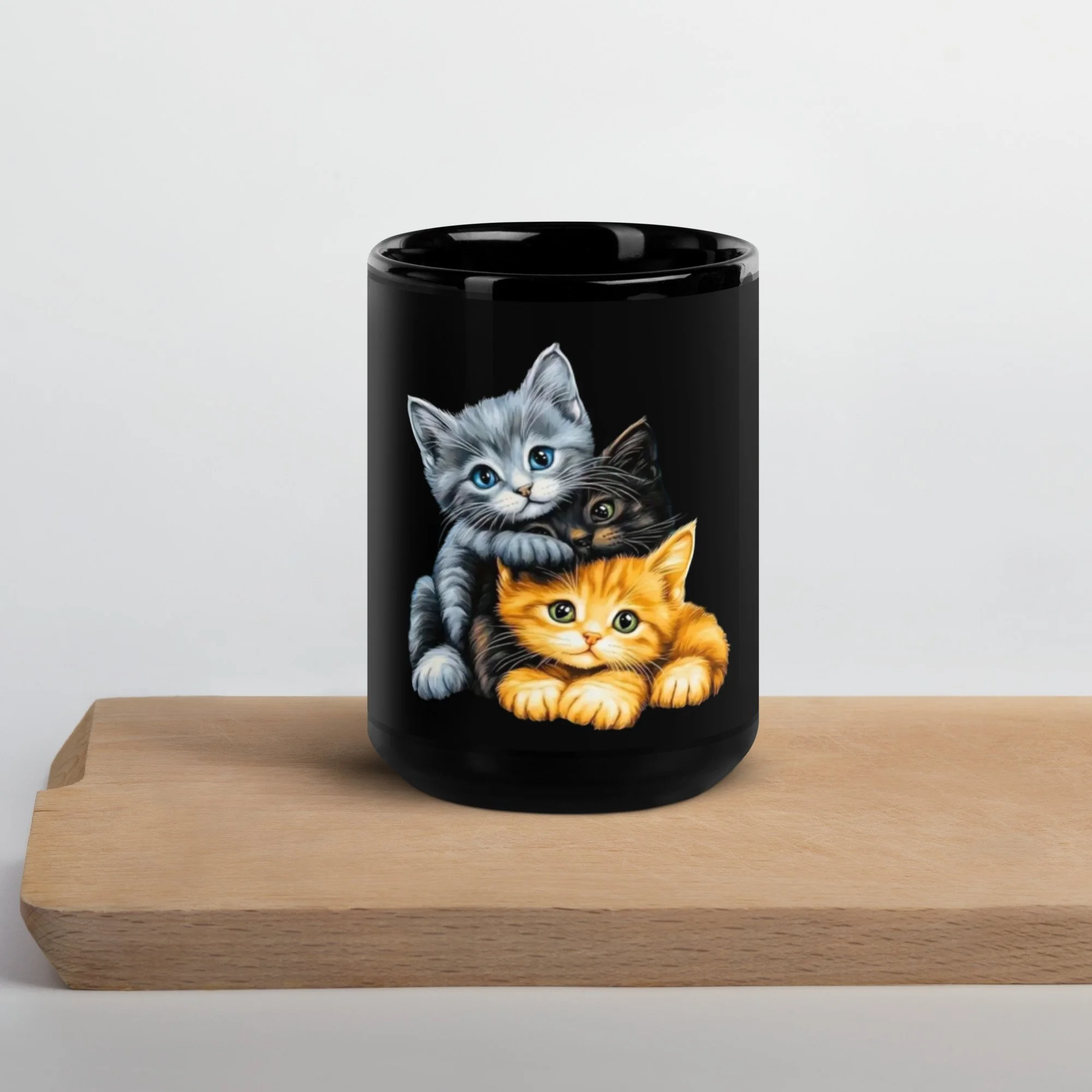 Mug noir brillant