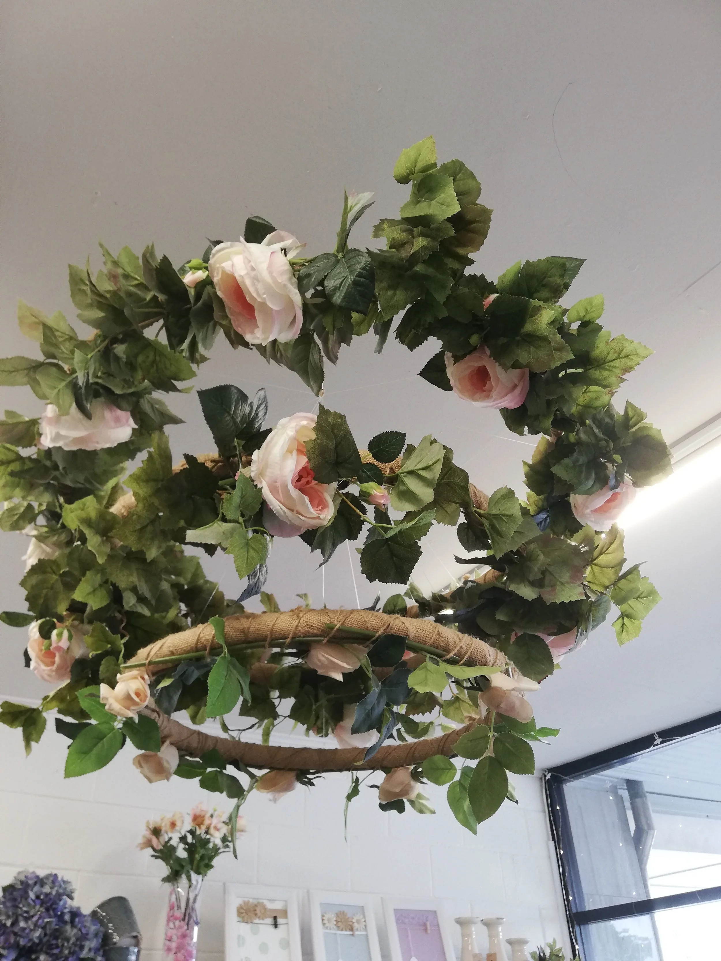 ARTIFICIAL FLORAL 'CHANDELIER'
