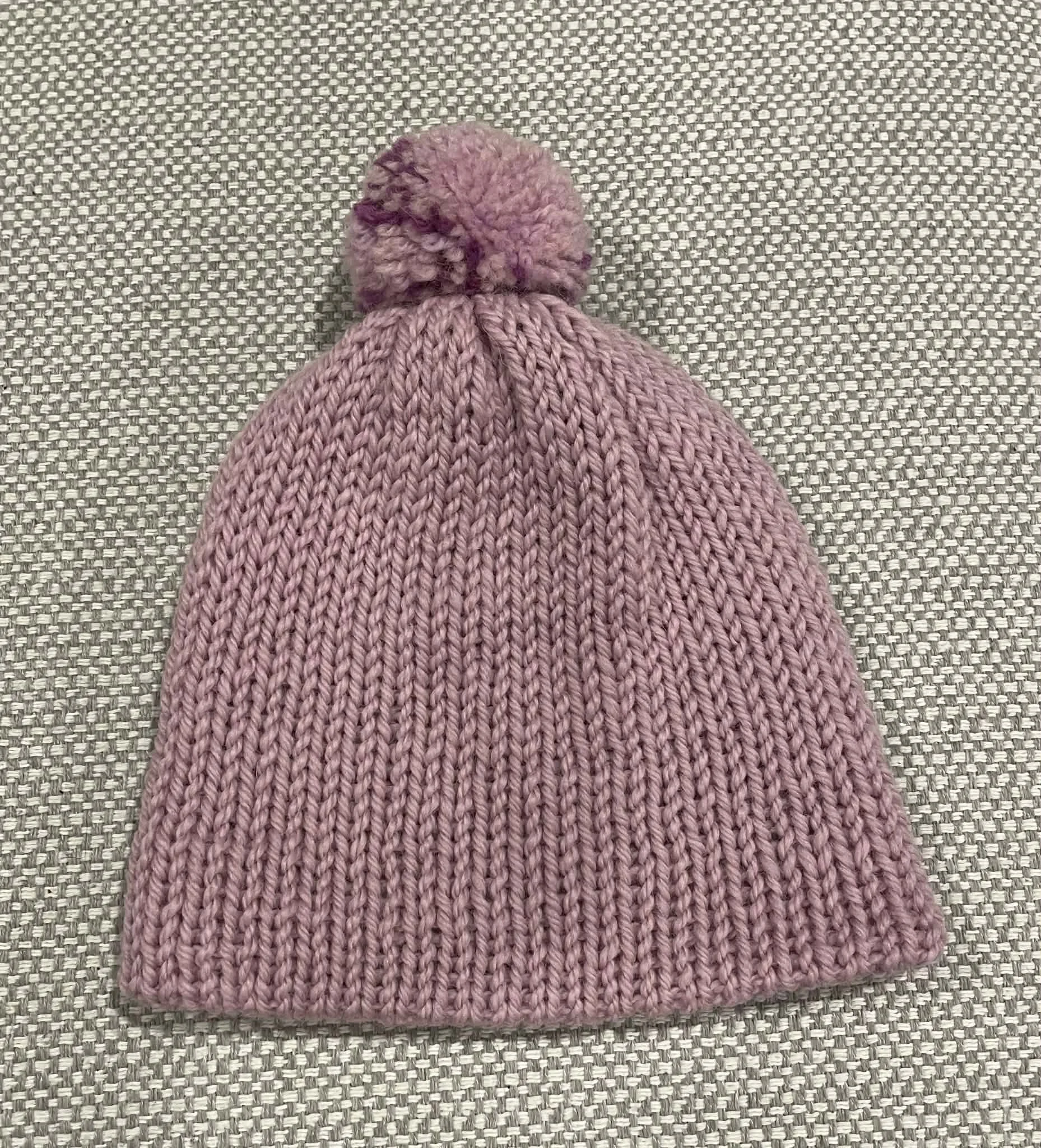 Beanie - Chunky Dusky Pink.jpe