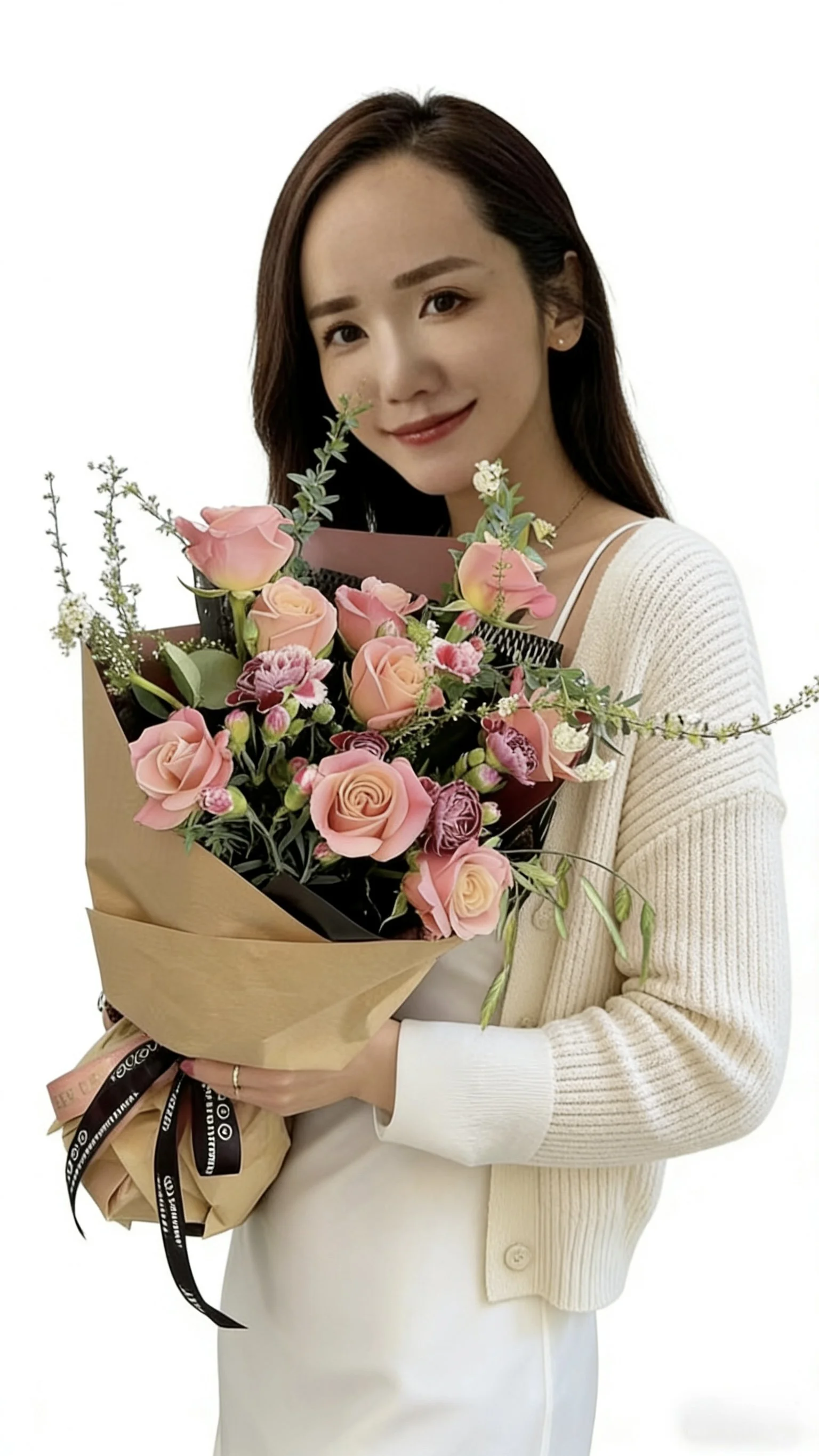 韩式田园风自然花束