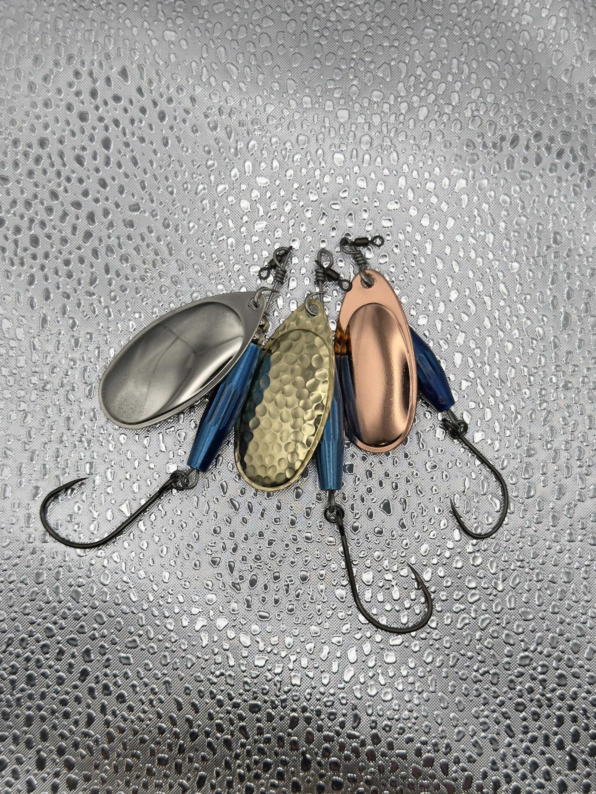 Blue "Torpedo" Spinners