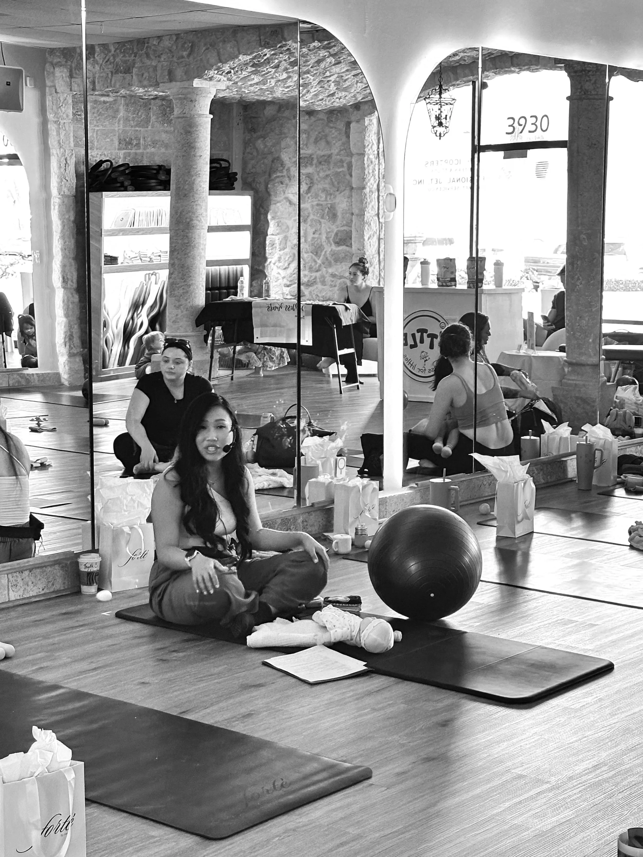 Dr. Lien Tran, PT, DPT, pediatric physical therapist providing infant developmental education, primitive reflex integration, gross motor milestone support, and parent education at Forte coeur Pilates Studio in Costa Mesa, Orange County, California.