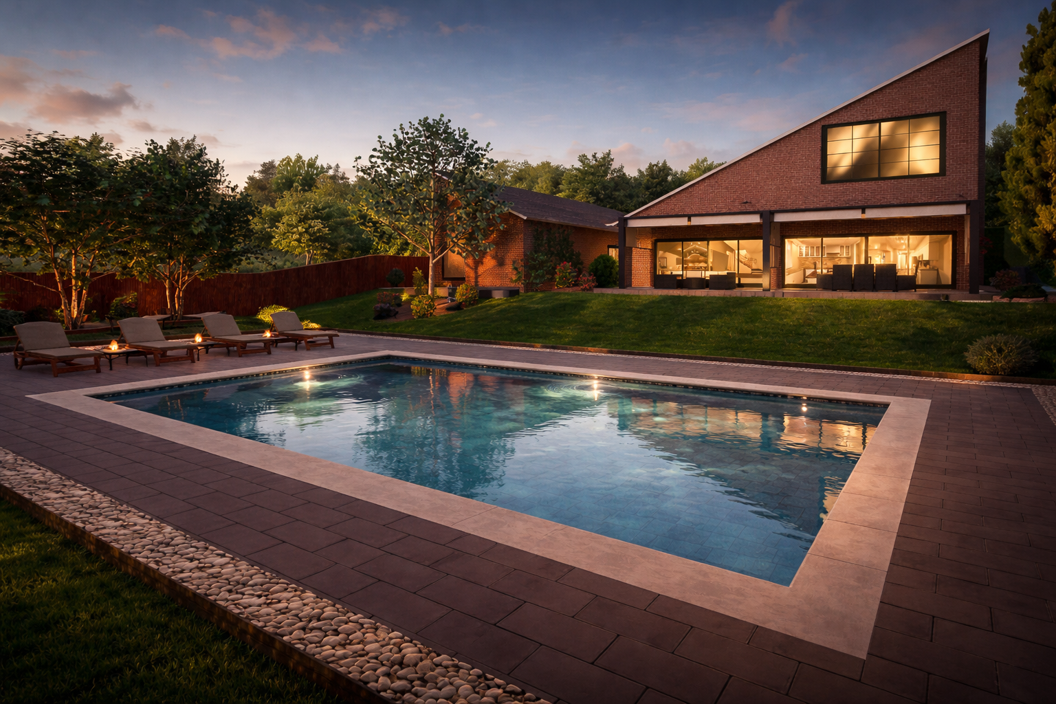 Patio moderno con piscina iluminada.png