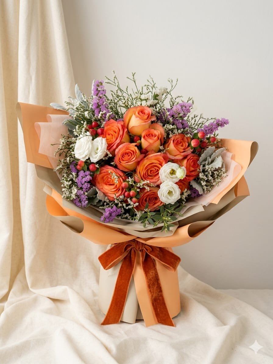 The Sunset Velvet Bouquet