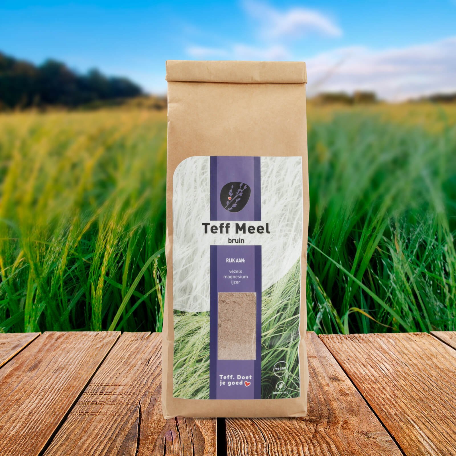 Teff meel bruin