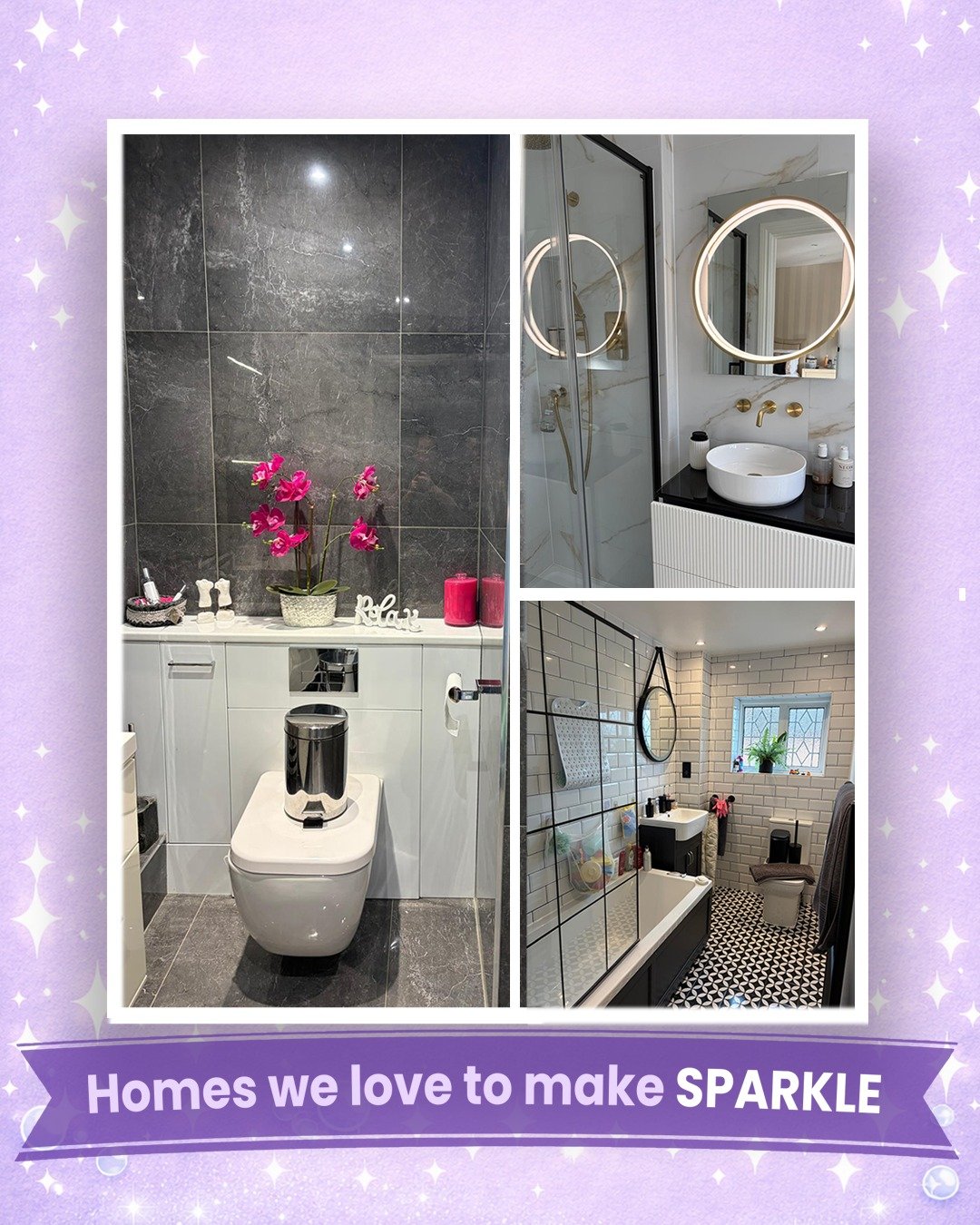 From luxury en-suites to busy family bathrooms&hellip;
we bring the sparkle every time ✨

💜 Trusted across Essex
💜 5⭐ rated
💜 Attention to detail, always

Ready for that fresh, spotless feeling?
DM us to book 📩

#EssexCleaners #HomeCleaning #Spar