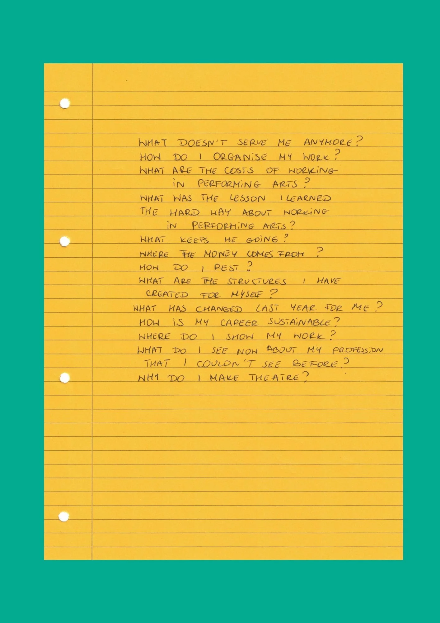 Dear Artist, Write Your Letter!