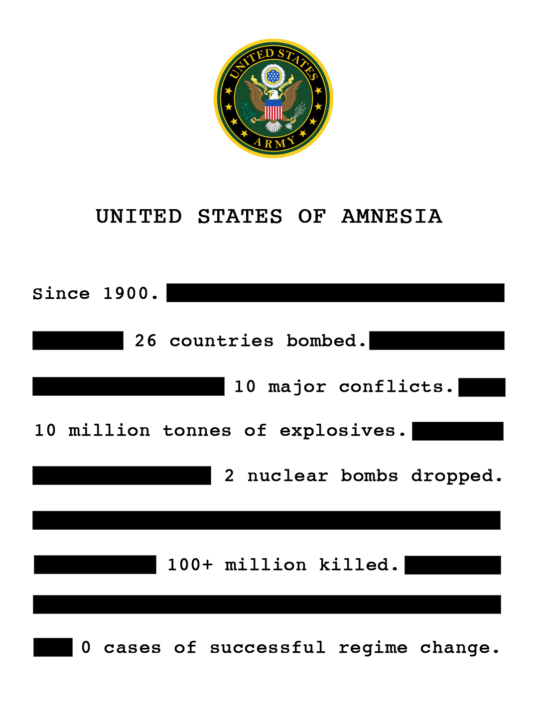 UNITED STATES OF AMNESIA