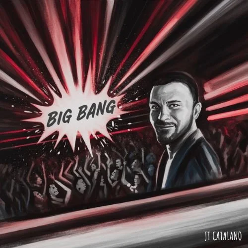 BIG BANG by JT Catalano is a high-energy Hugs 4 Trolls arena rap anthem with brass stabs, stomp-clap drums, 808 glide, crowd chants, acoustic chugs, comic relief and explosive cartoonish live-show energy.