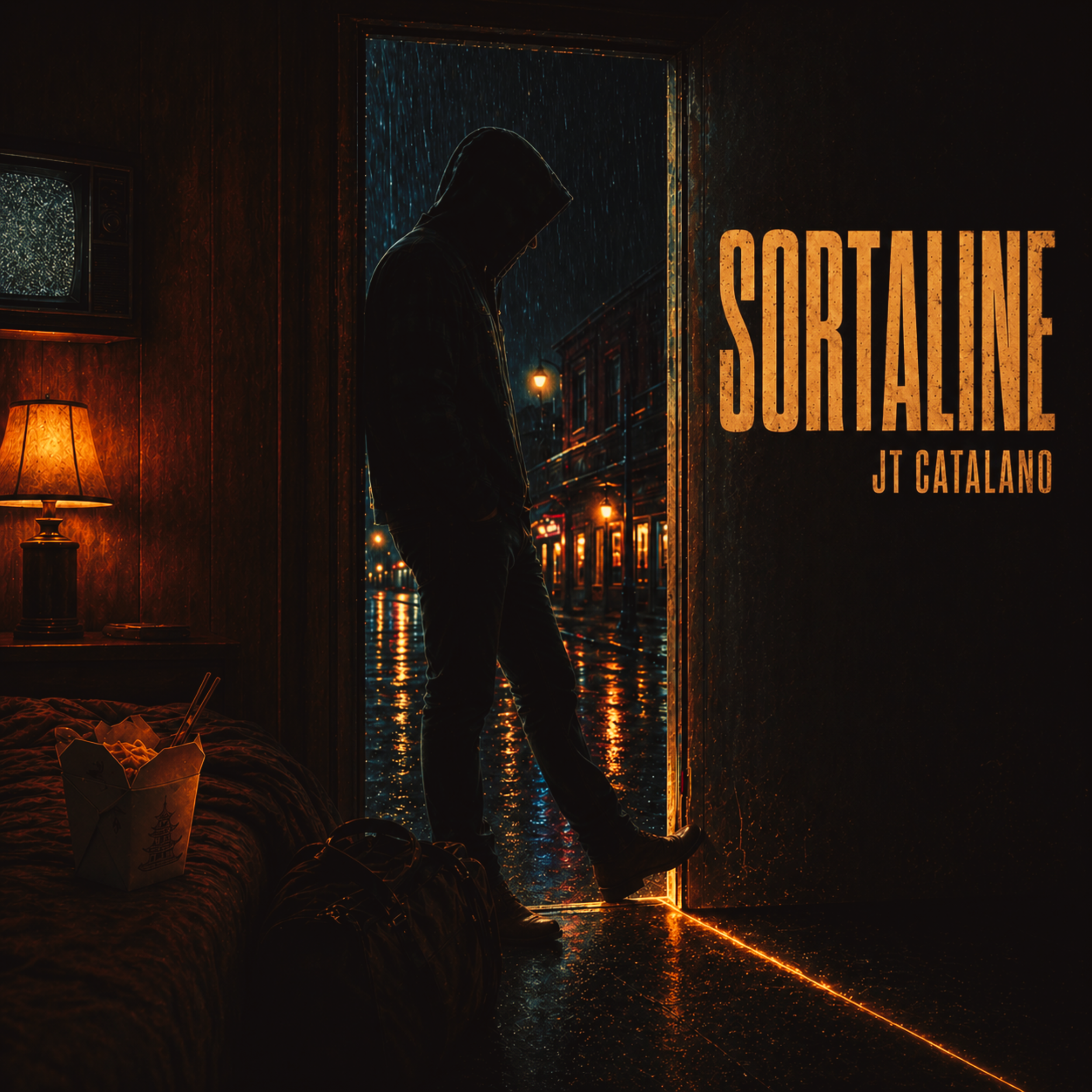 SortaLine by JT Catalano is a country pop rock heartbreak anthem with big sing-along energy, warm textured vocals, electric tightrope imagery, one-foot-in-one-foot-out love, emotional push-pull, and boundary-drawing storytelling.