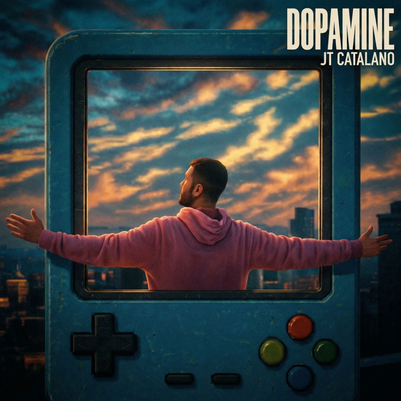 Dopamine by JT Catalano is a nostalgic hip-hop story packed with 90s and early 2000s video game references, chasing desire, reward loops, and the mental games love can create.