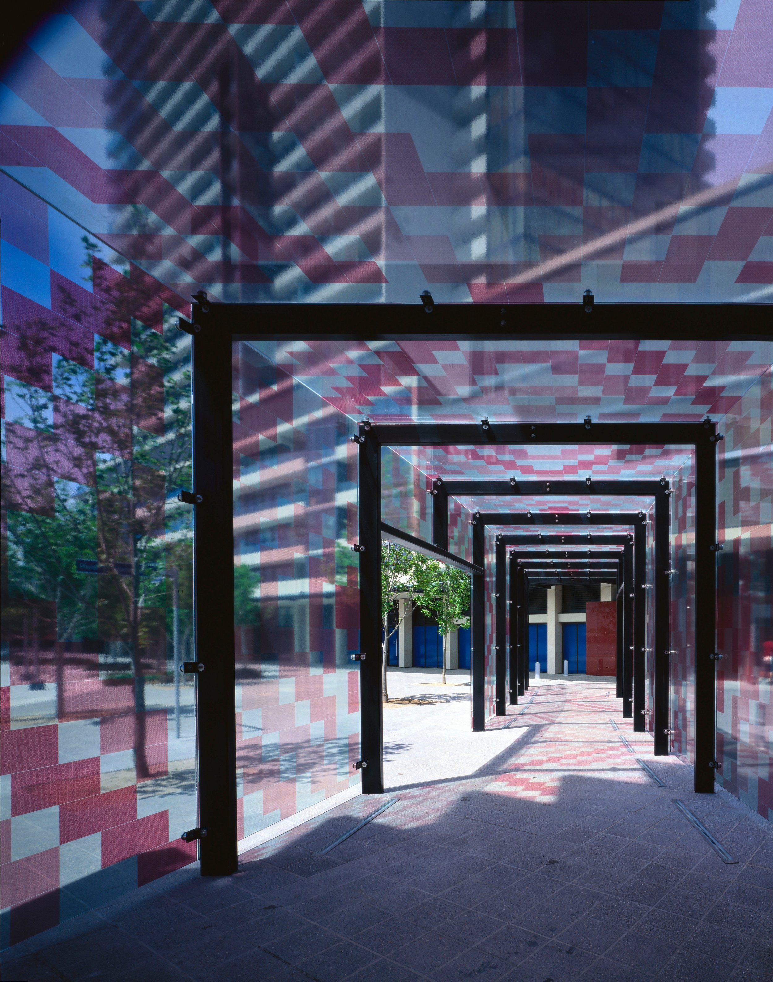 Red Box Wind Screen Public Art