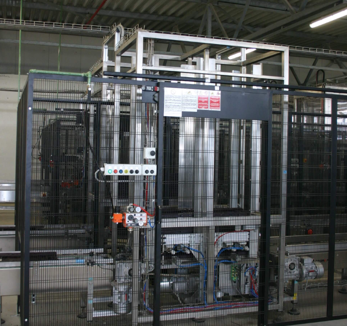 Industrial elevator or lift in a manufacturing or warehouse facility