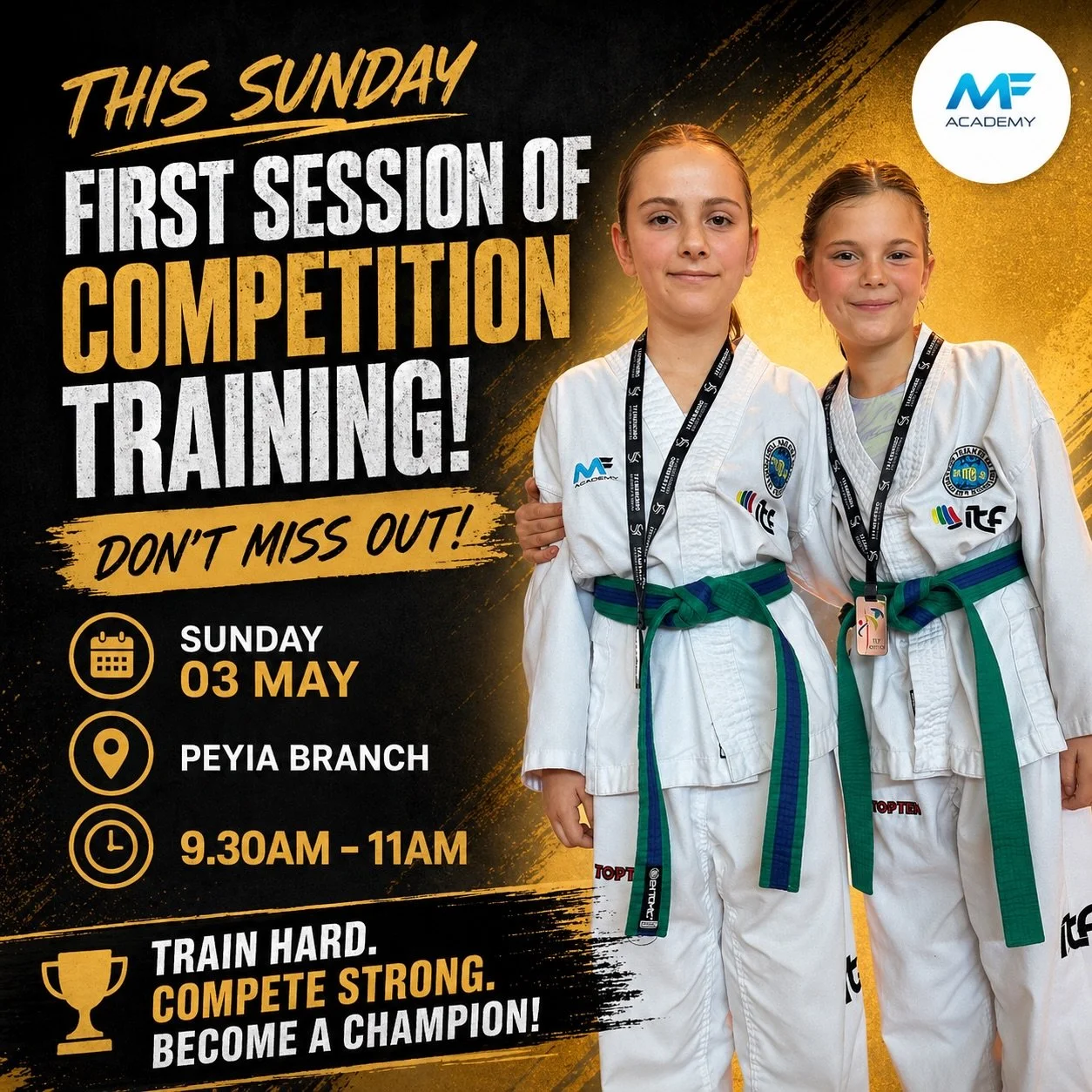 🥋 Competition Training &ndash; Take It To The Next Level

Following the recent success of our students in competition, we wish to keep that momentum running.

We&rsquo;re excited to introduce a dedicated Competition Training session at Martial Fusio