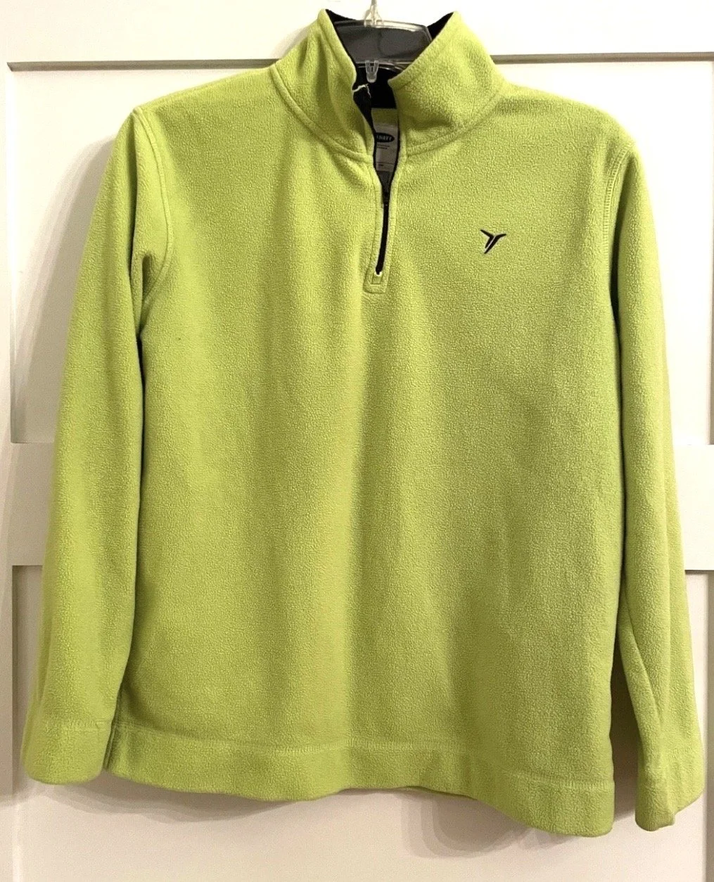 Old Navy boy’s XL 14-16 Fleece 1/4-Zip Pullover bright green