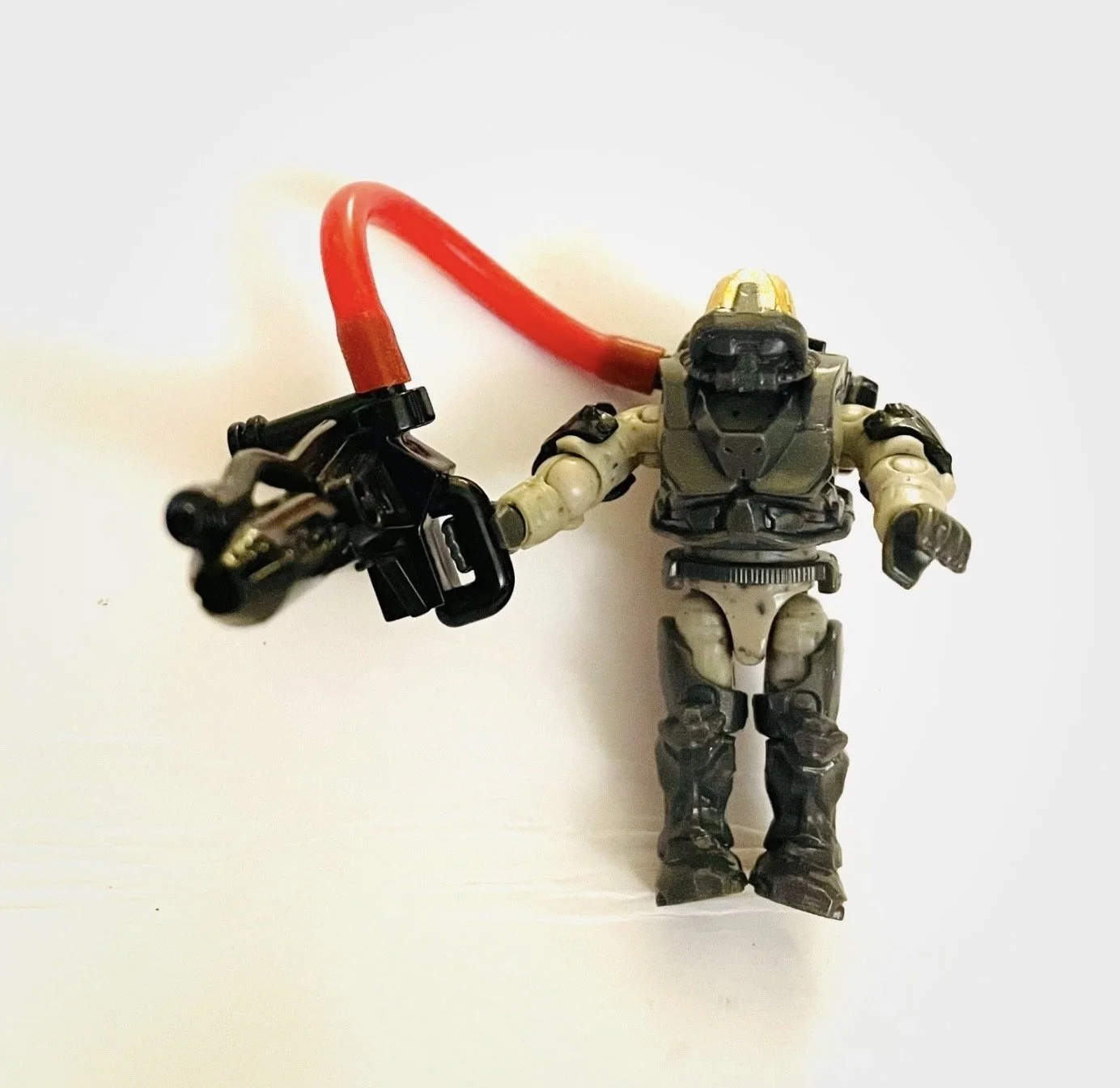 HALO CONSTRUX MEGA BLOKS FLAME THROWER MARINE SOLDIER MINI FIGURE WARRIOR SERIES