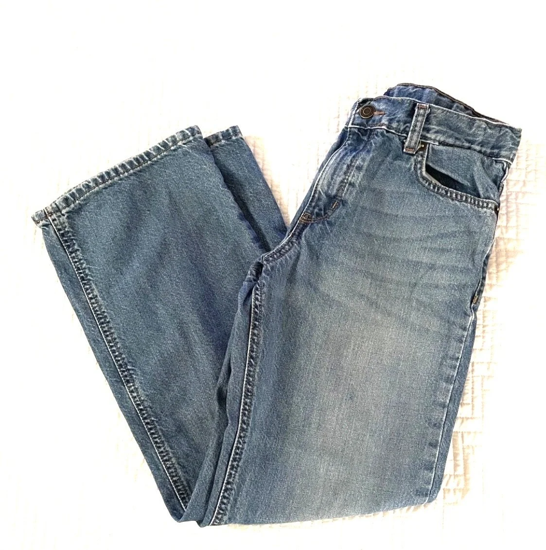 Old Navy Boys 12 husky loose fit Adjustable Waist MidRise jeans