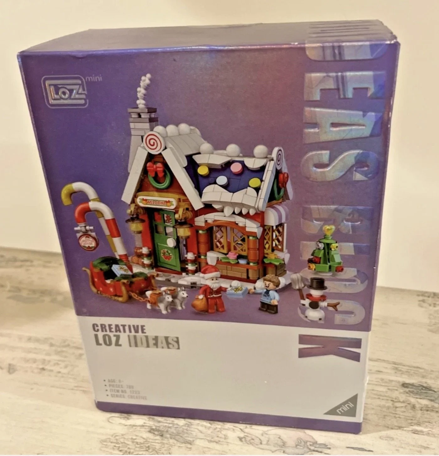 Creative LOZ Ideas Mini Building Blocks Christmas House Santa's Visit 788 Pieces