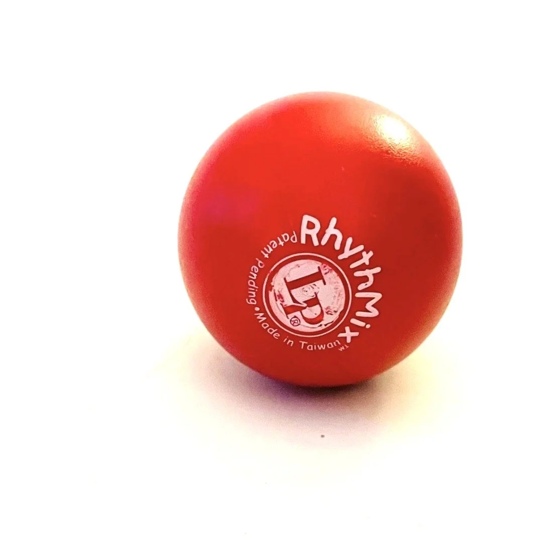 RYTHM MIX PERCUSSION MARACA EGG SHAKER!!! in red