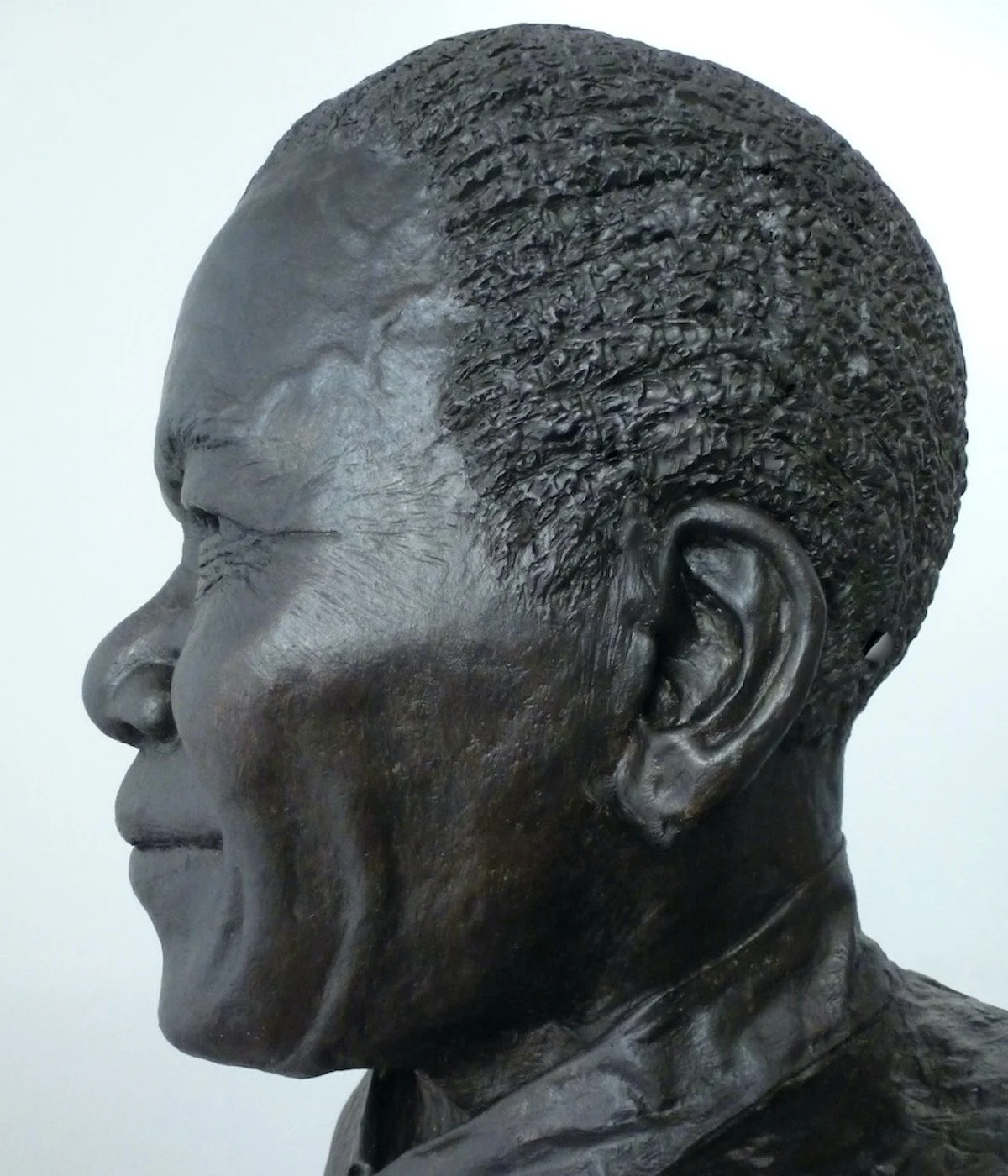 Nelson Mandela, plaster cast after bronze which is in Glasgow City Chambers
