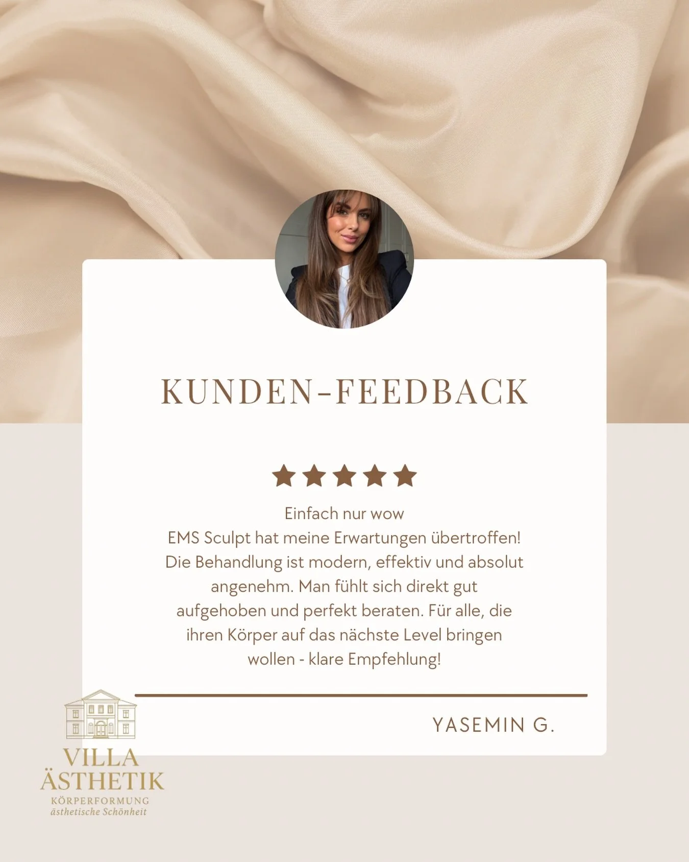 Liebe Yasemin,
vielen Dank f&uuml;r deine ehrliche und wundervolle Bewertung. ✨
Dein Vertrauen bedeutet uns sehr viel &ndash; wir wissen das wirklich zu sch&auml;tzen.
#feedback #danke #ems #bodyform #d&uuml;ren