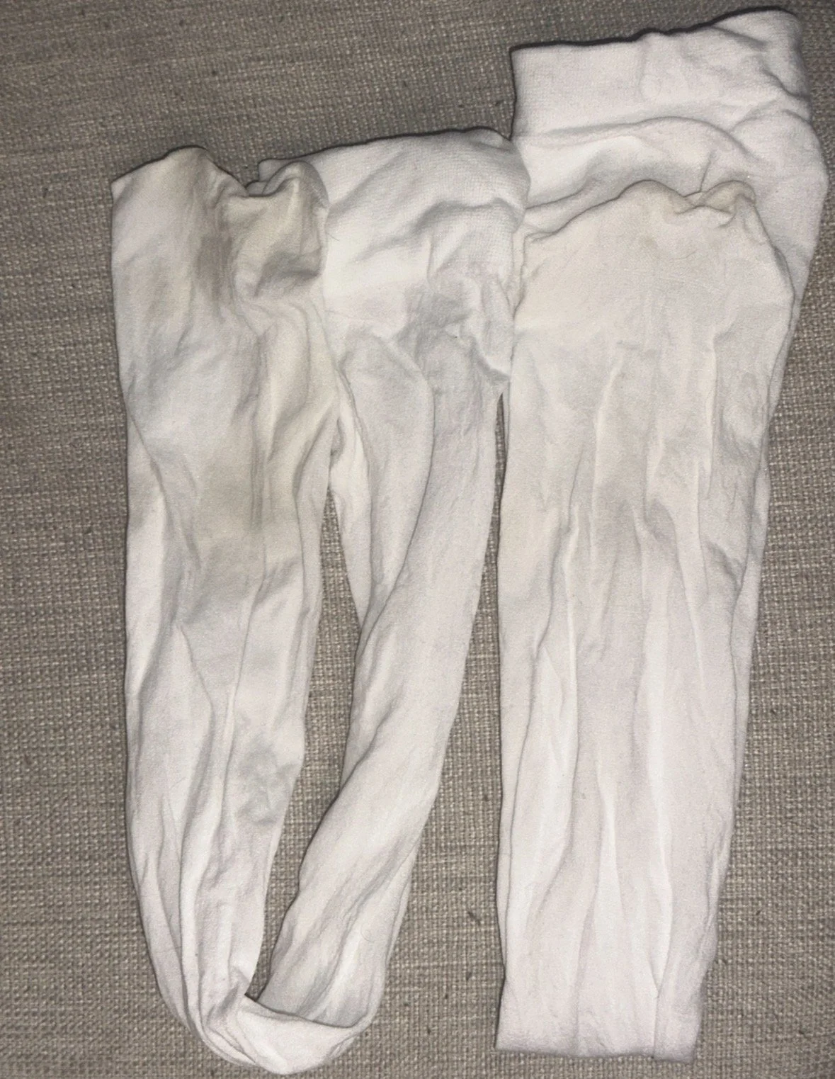 White Thigh High Pantyhose