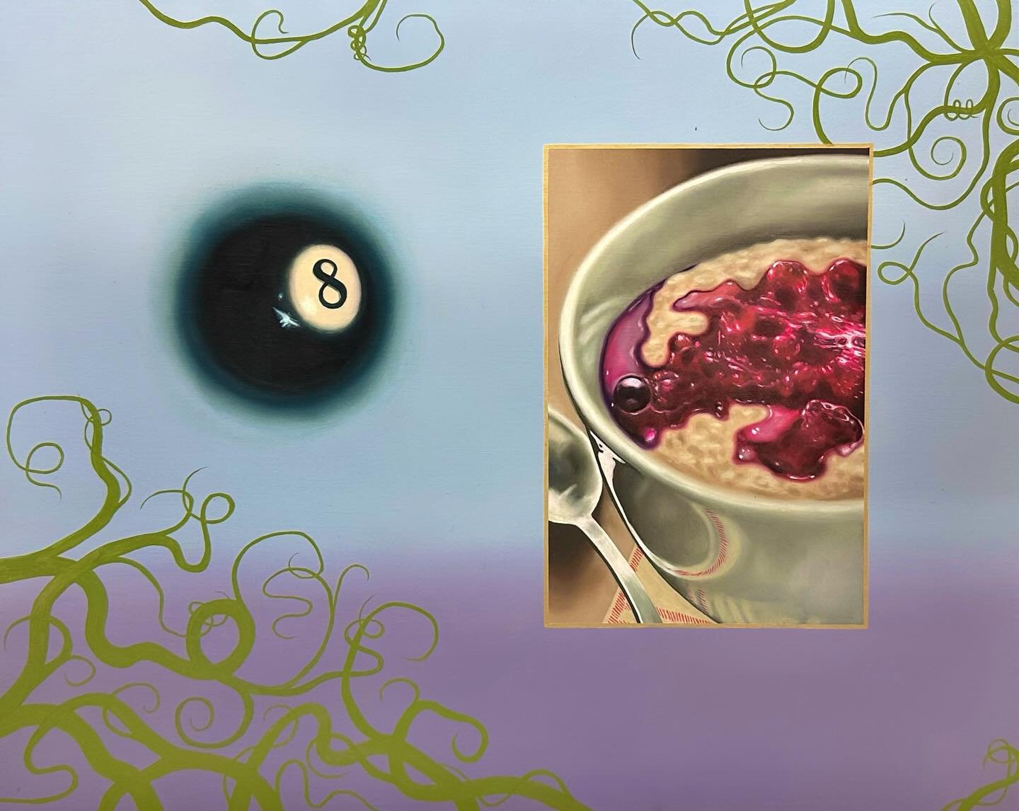 Once Upon a Time, oil on wood