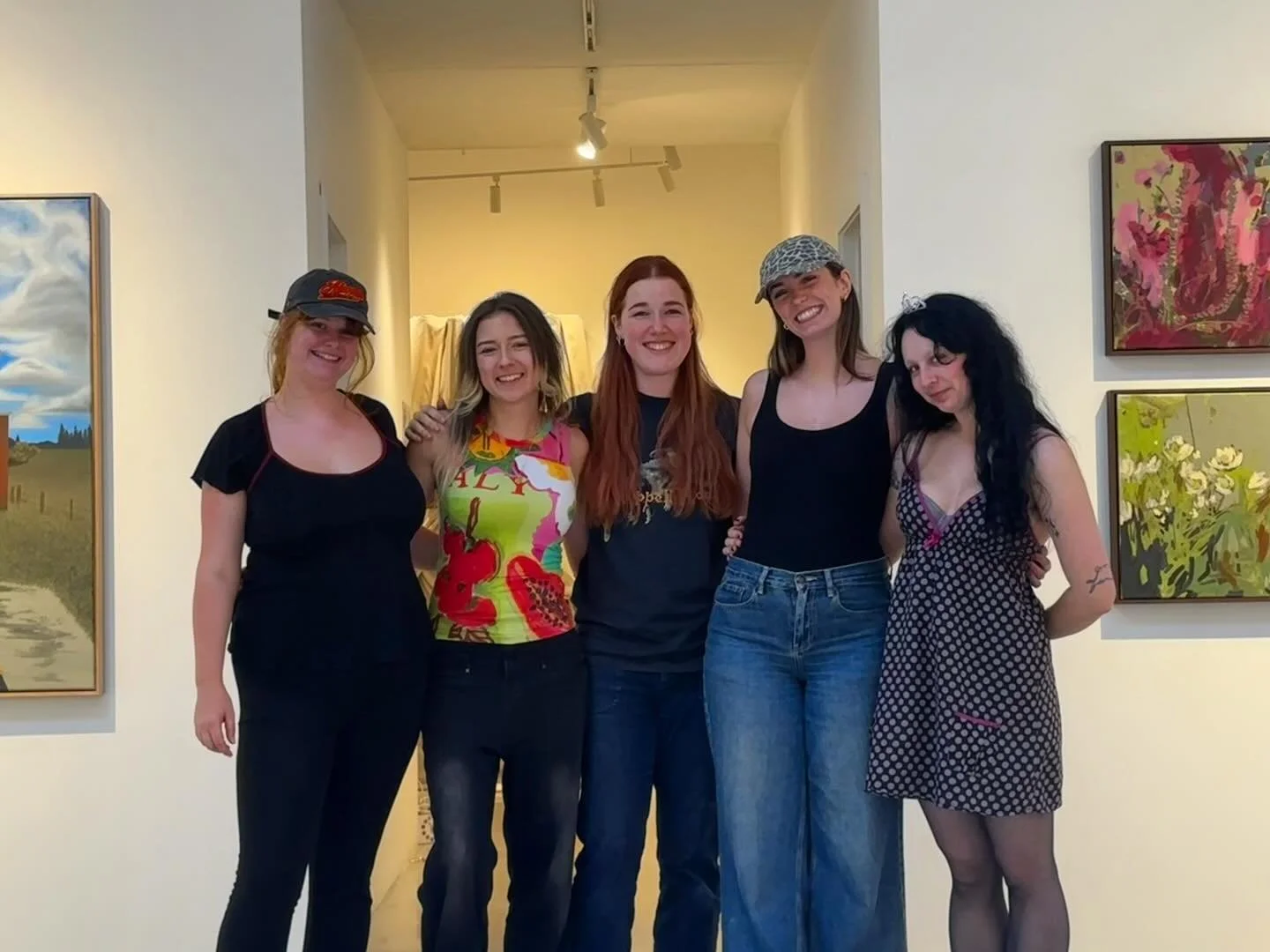 Setting up today for the COCOON GROUP SHOW at red gallery in Fitzroy. Opening night is Friday April 24th from 6-8pm at 157 St George&rsquo;s Road. 
It is otherwise open for viewing from tomorrow to the third of may. 
I love these ladies so much.