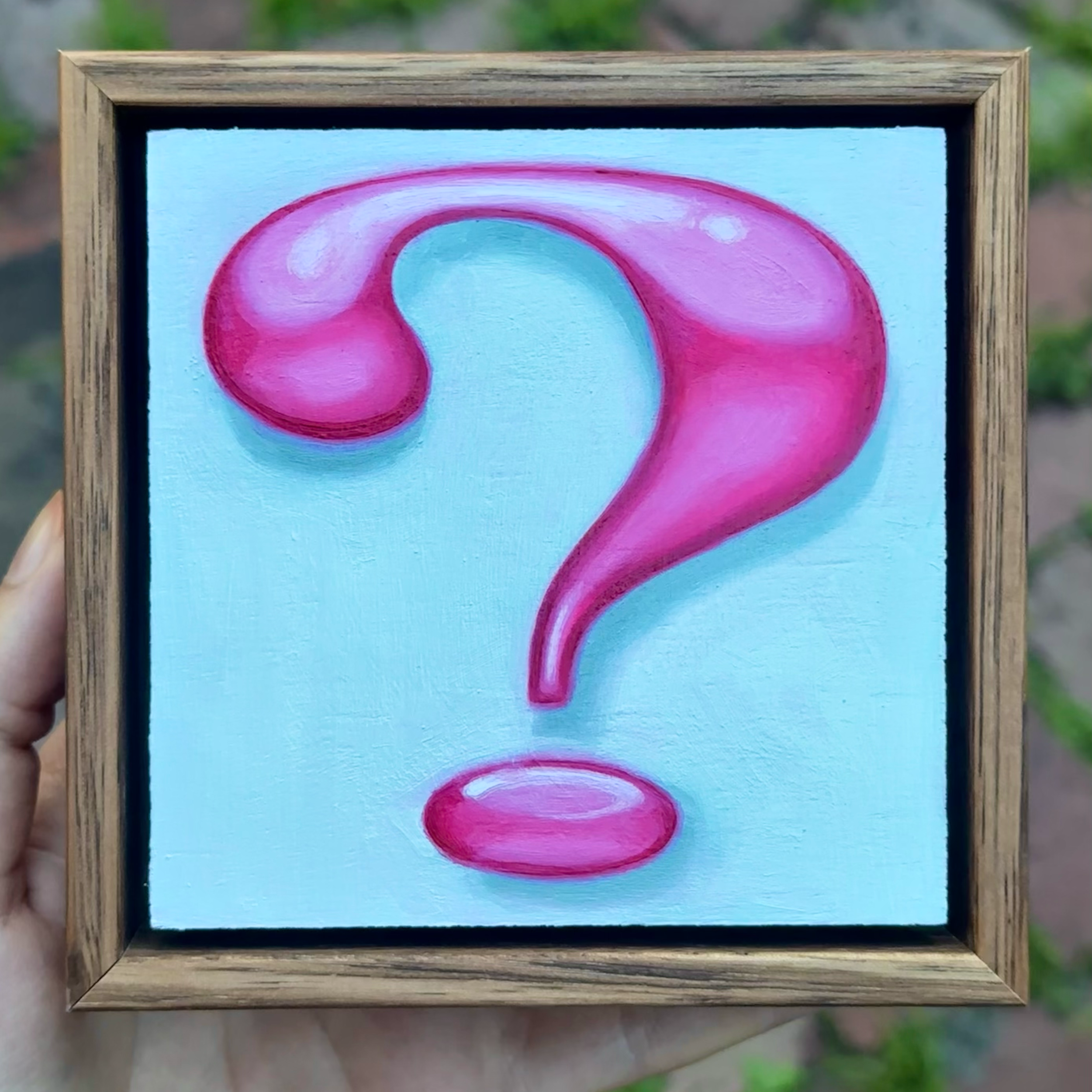 ?, Oil on wood, 2026