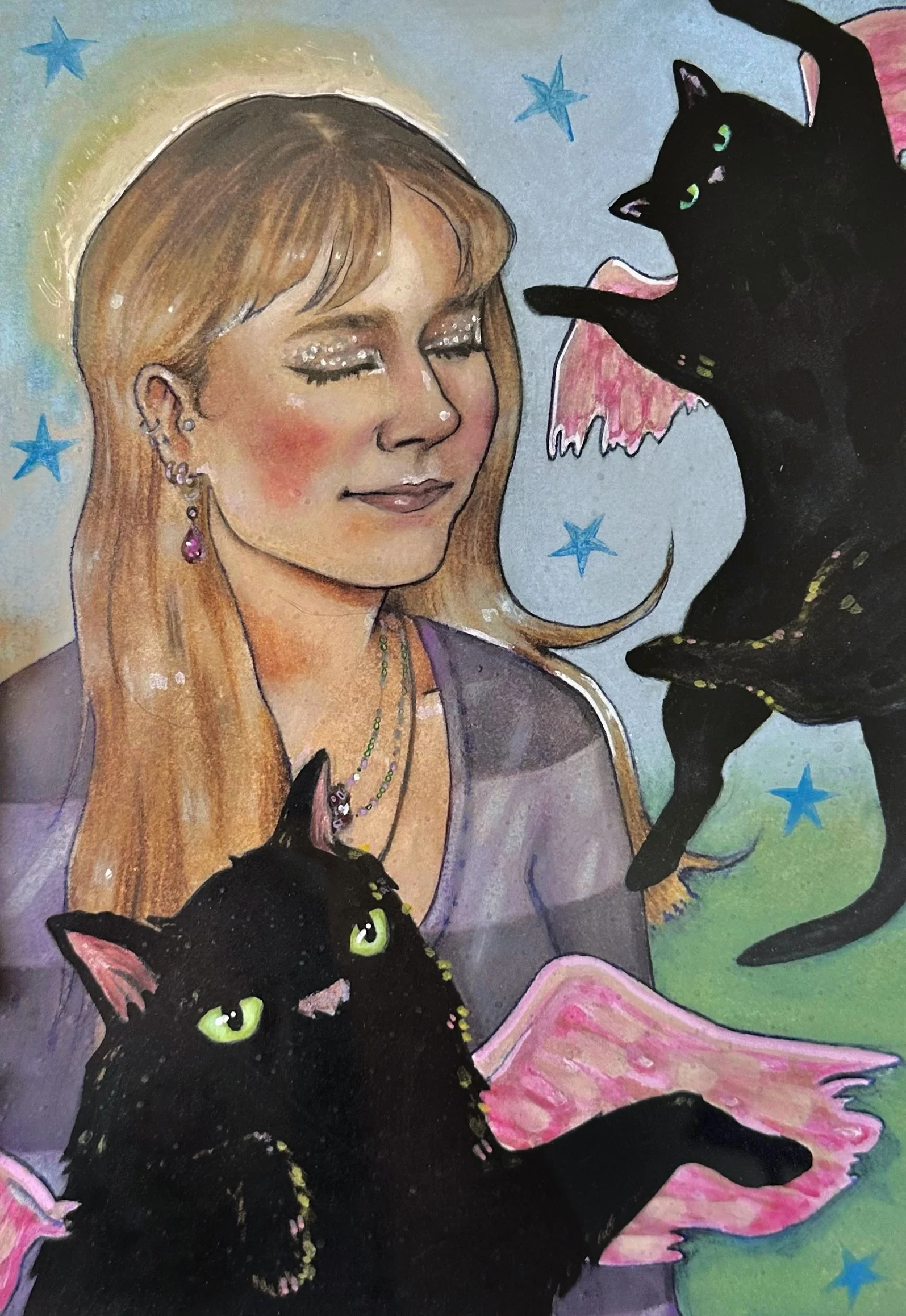 Alice, Watercolour and pencil on paper, 2025