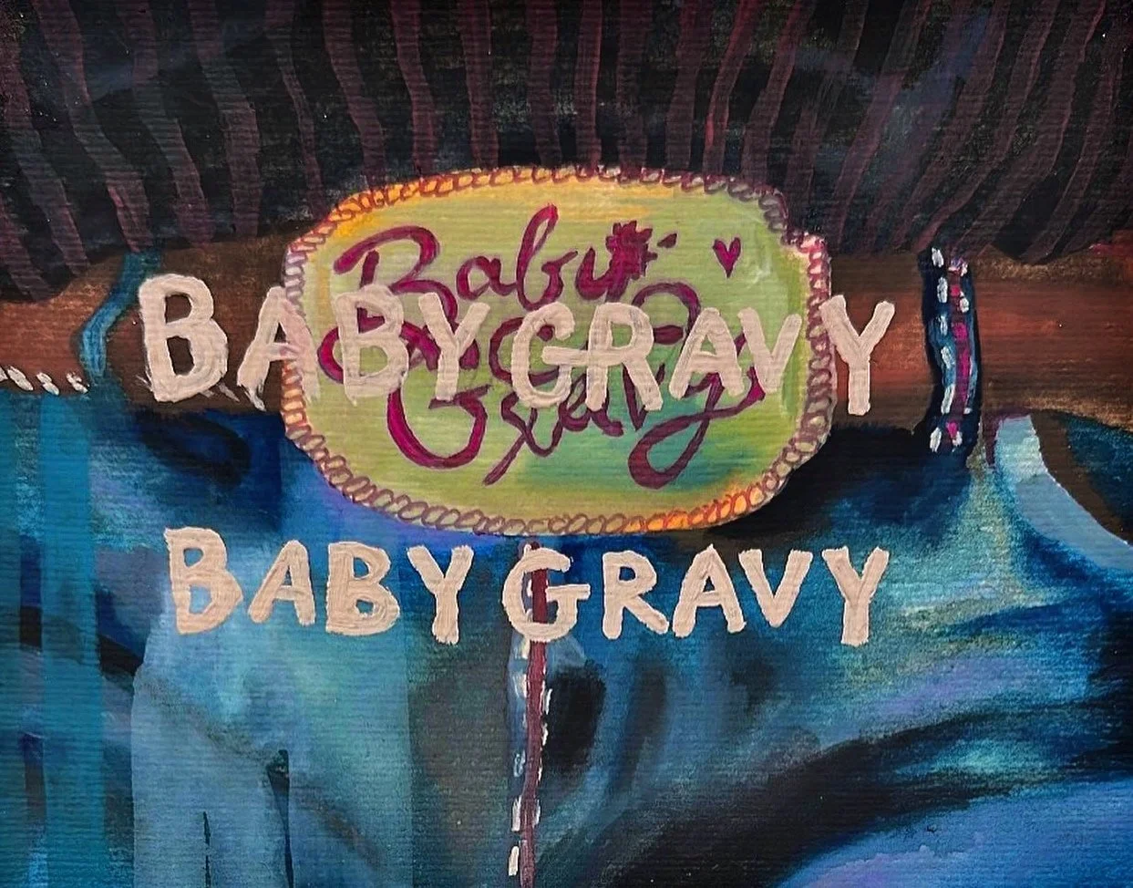 Baby Gravy, Gouache on paper, 2023