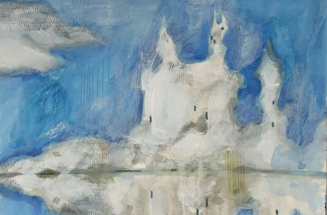 Skyscraper, Watercolour and marker on paper, 2024