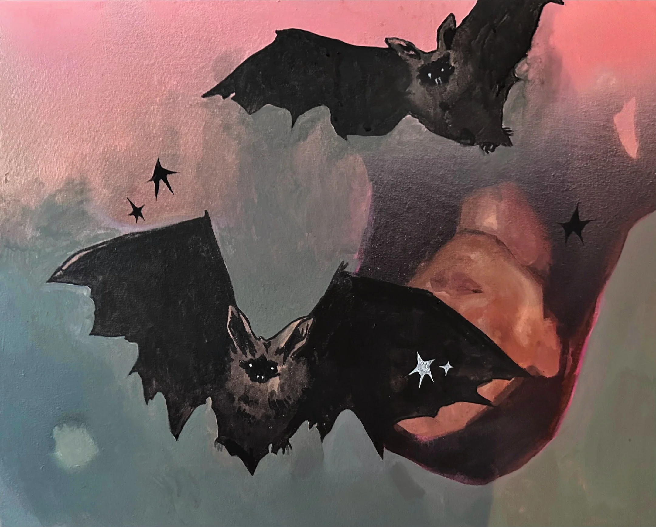 Only Sleeping, Acrylic on canvas, 2023